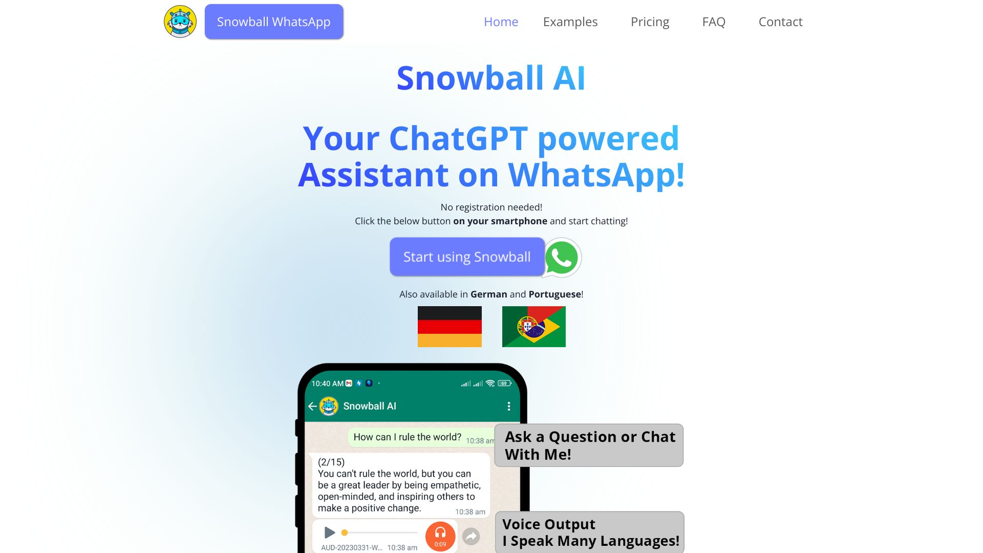 Snowball AI screenshot