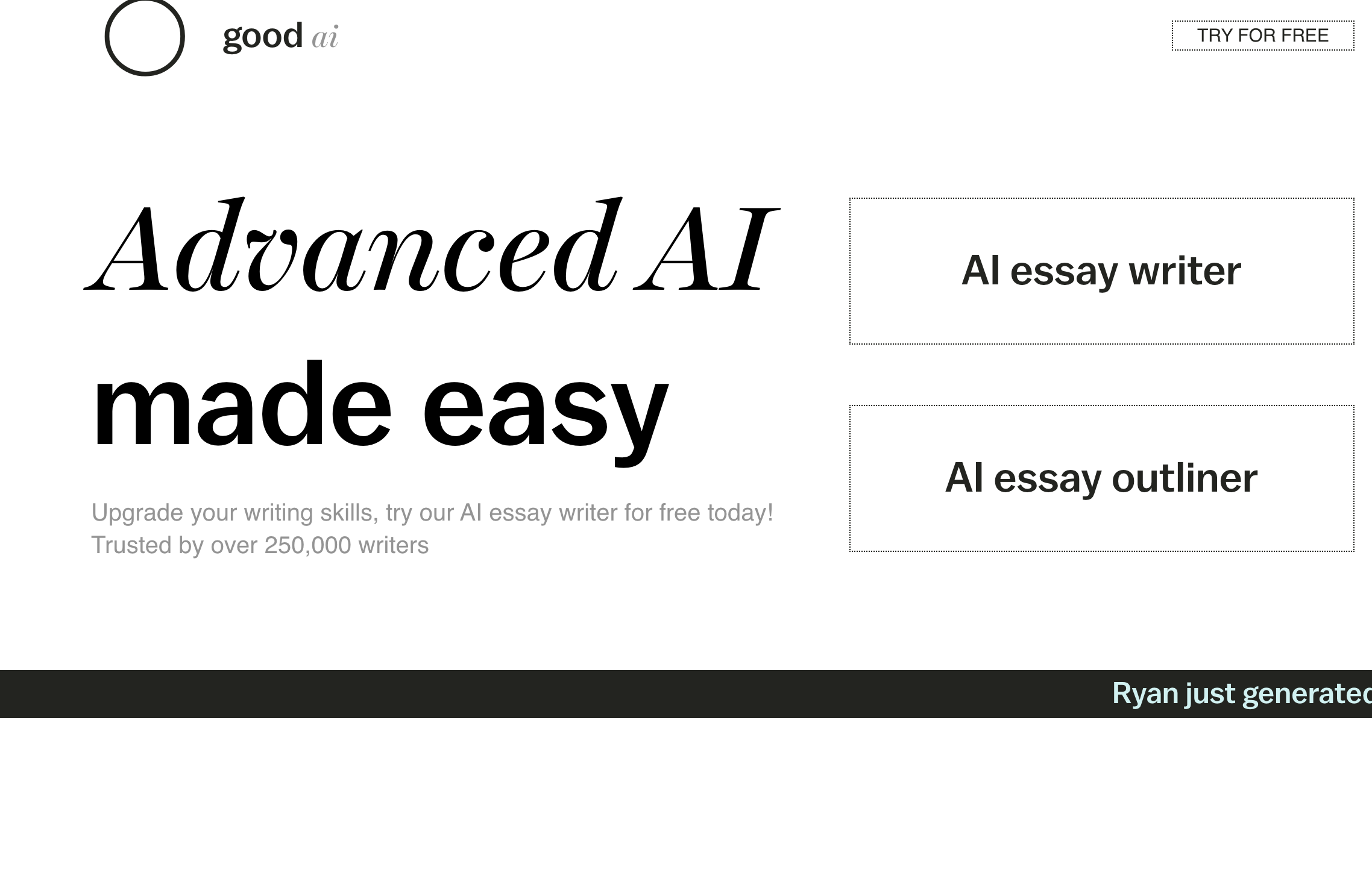 The Good AI screenshot