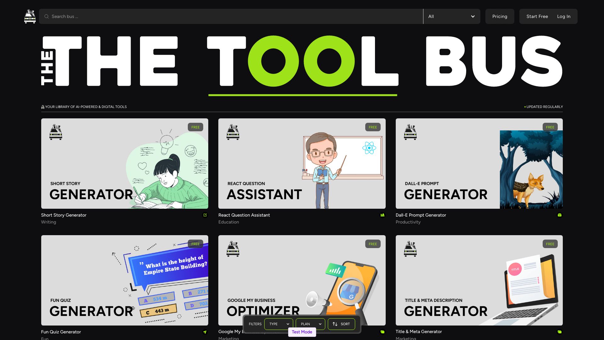 TheToolBus.ai screenshot