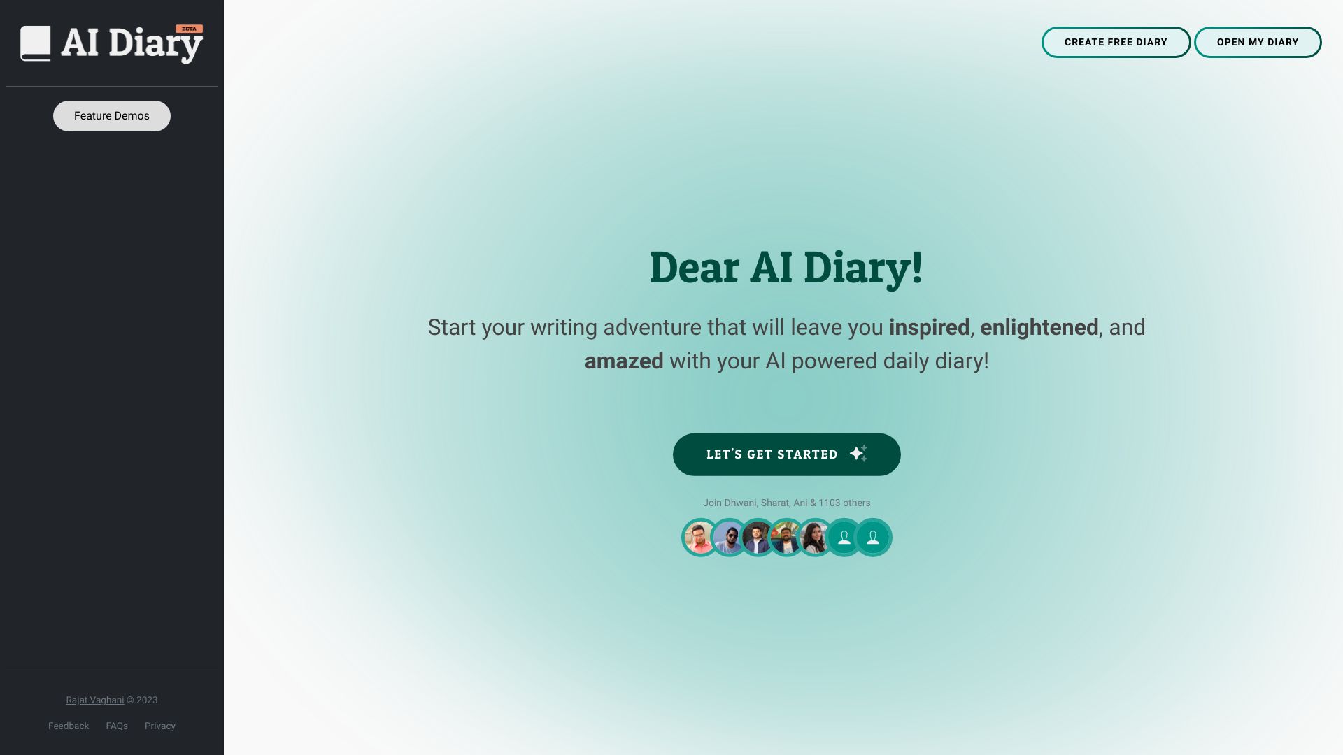 AI Diary screenshot
