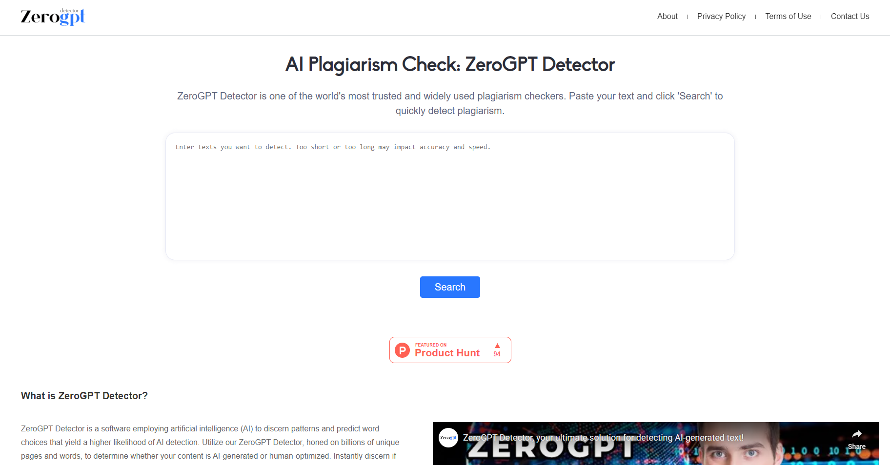 AI Detection Technology screenshot