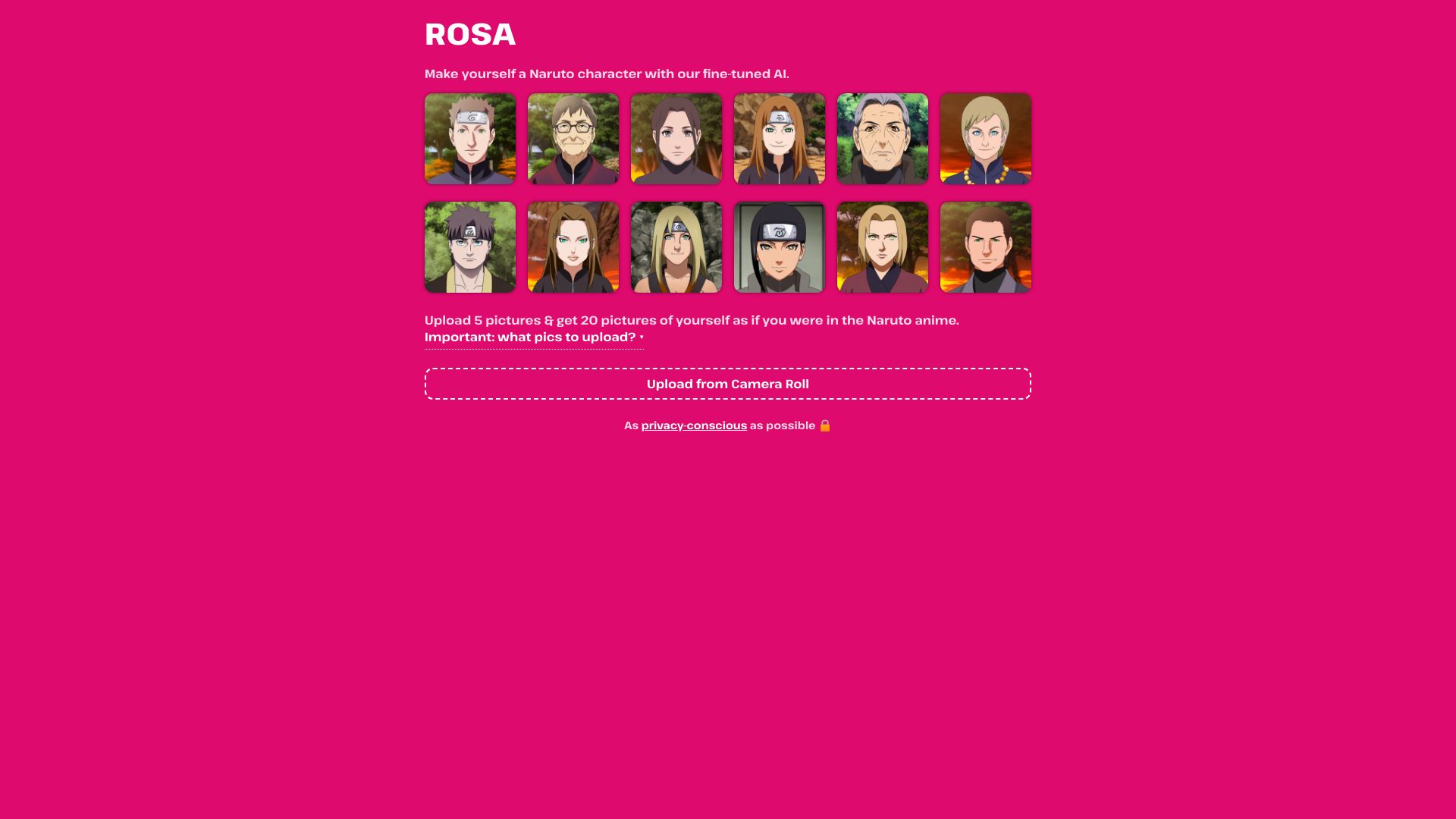 ROSA screenshot