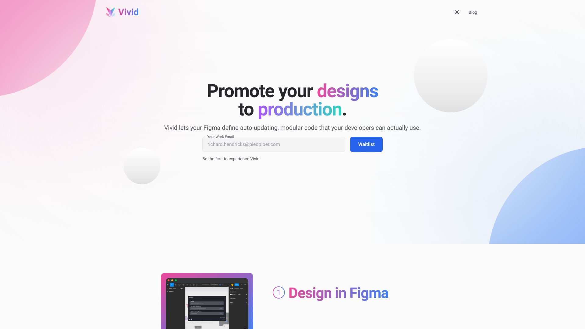 Vivid screenshot