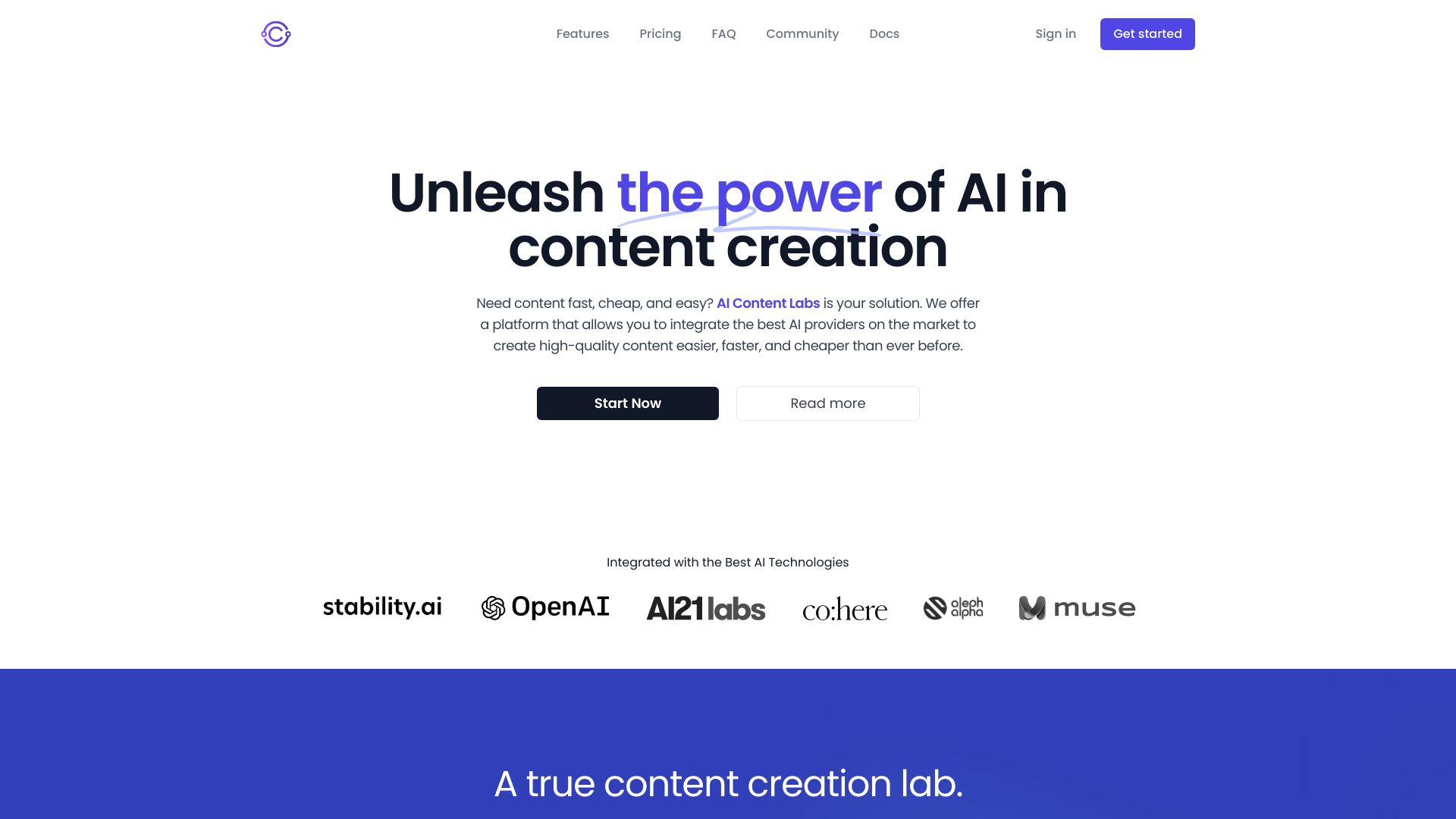 AI Content Labs screenshot