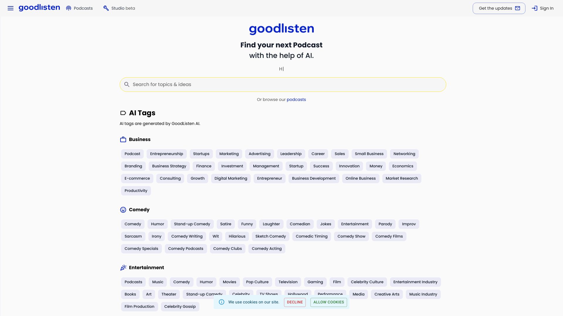 GoodListen screenshot