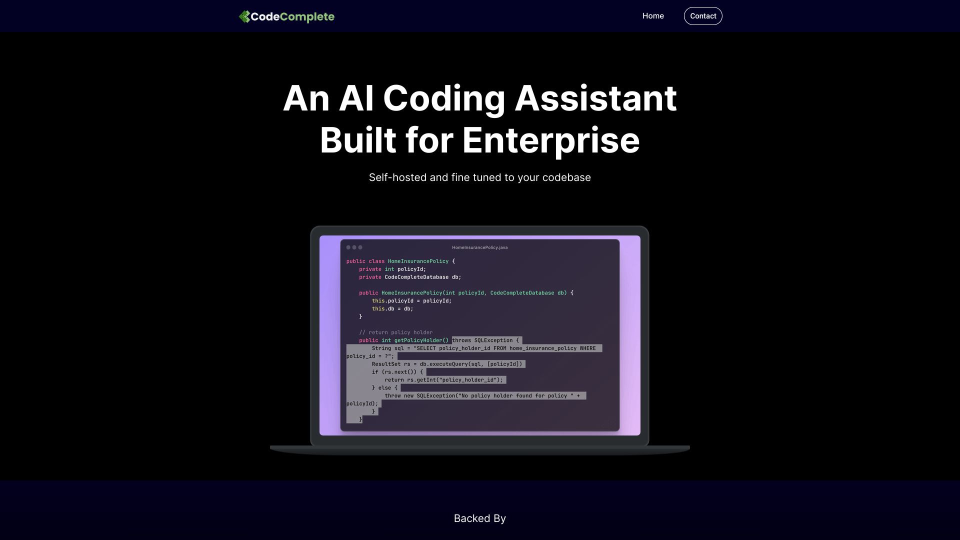 CodeComplete screenshot