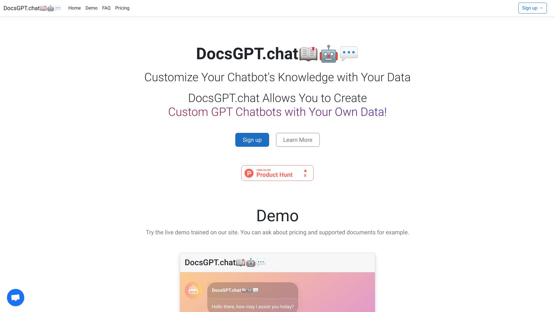 DocsGPT.chat📖🤖💬 screenshot