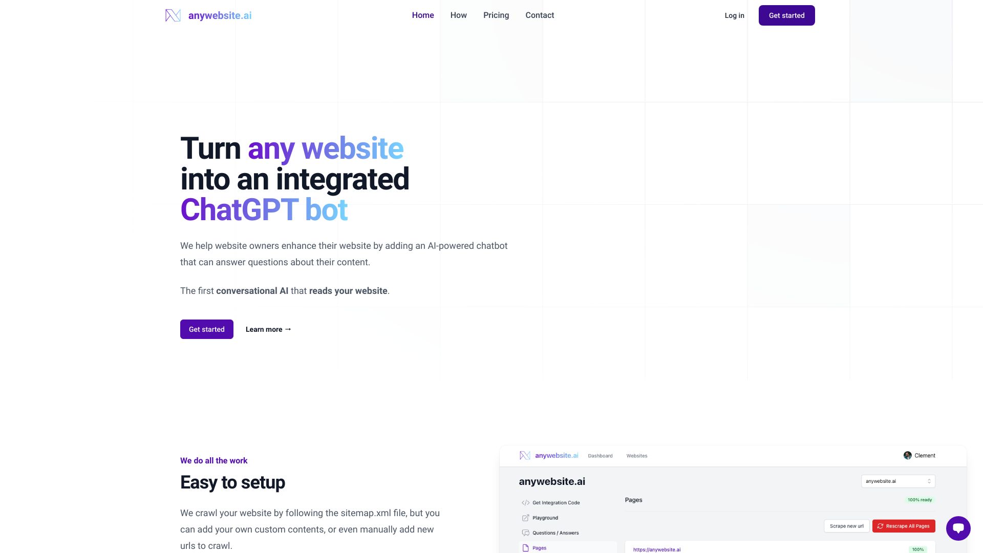 anywebsite.ai screenshot