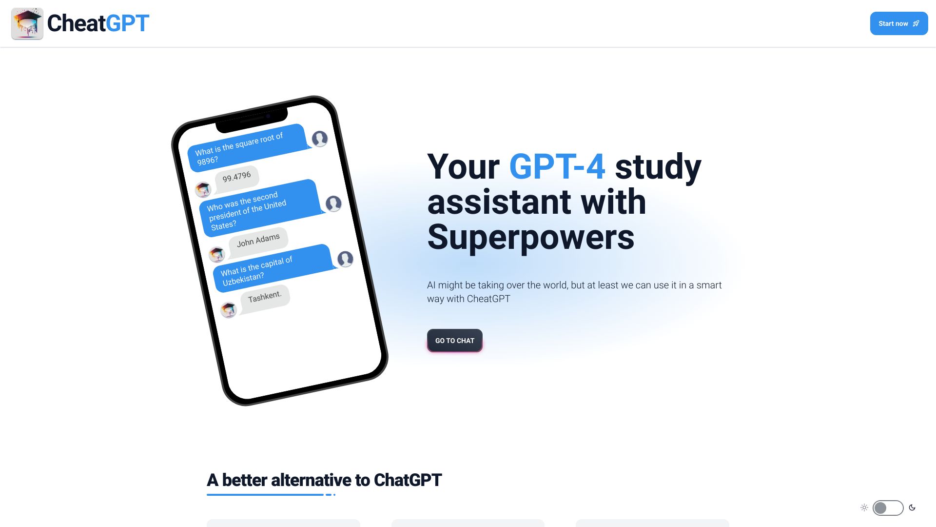 CheatGPT screenshot