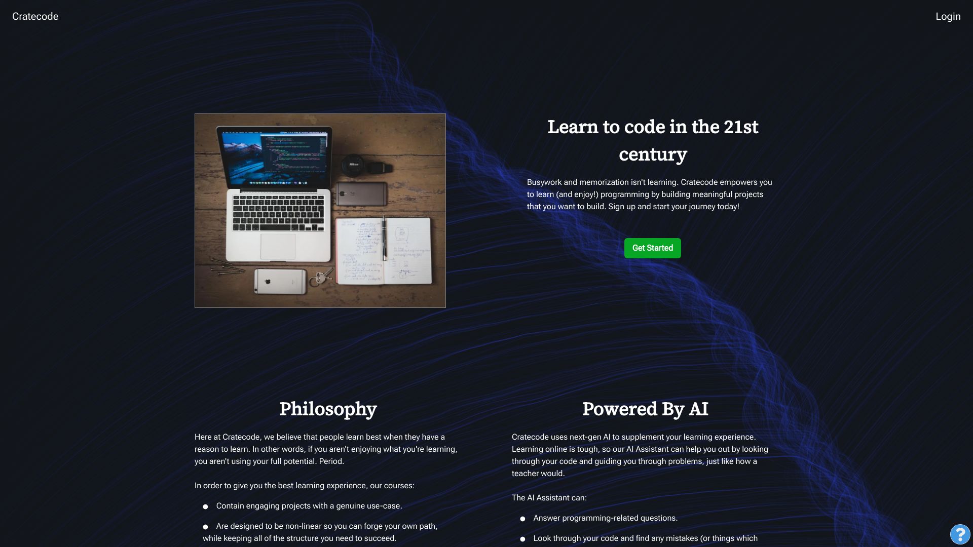 Cratecode screenshot
