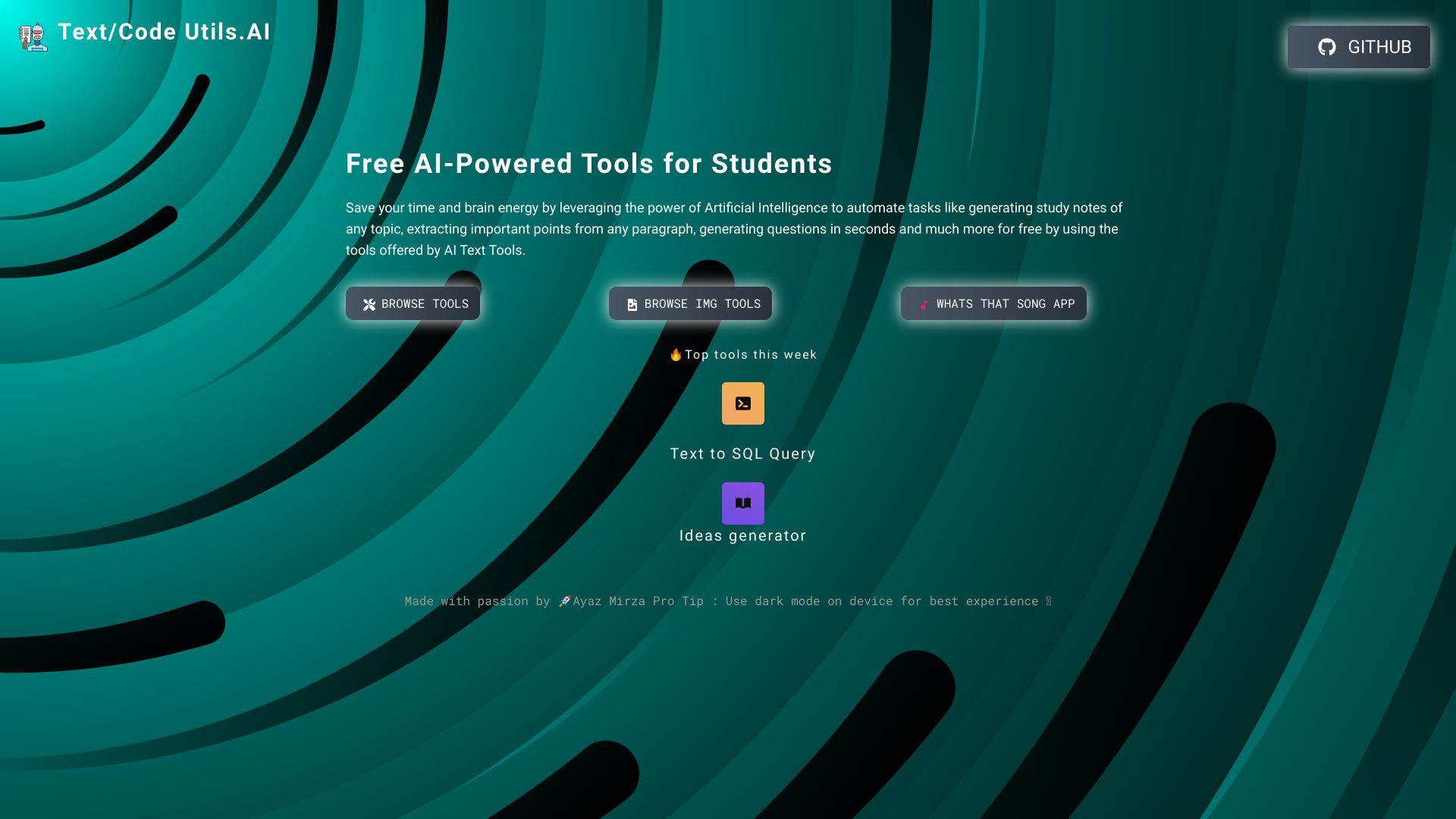 Text/Code Util.AI screenshot