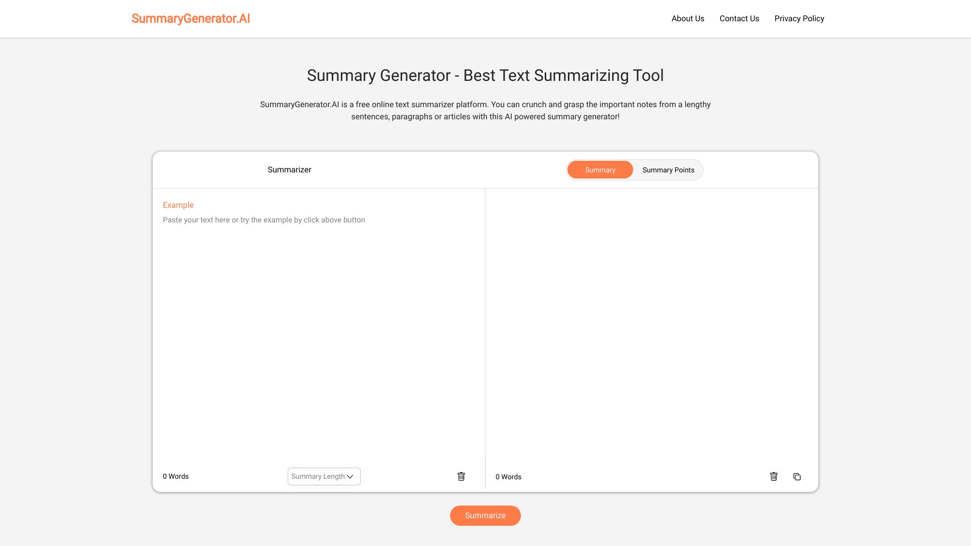 SummaryGenerator.AI screenshot