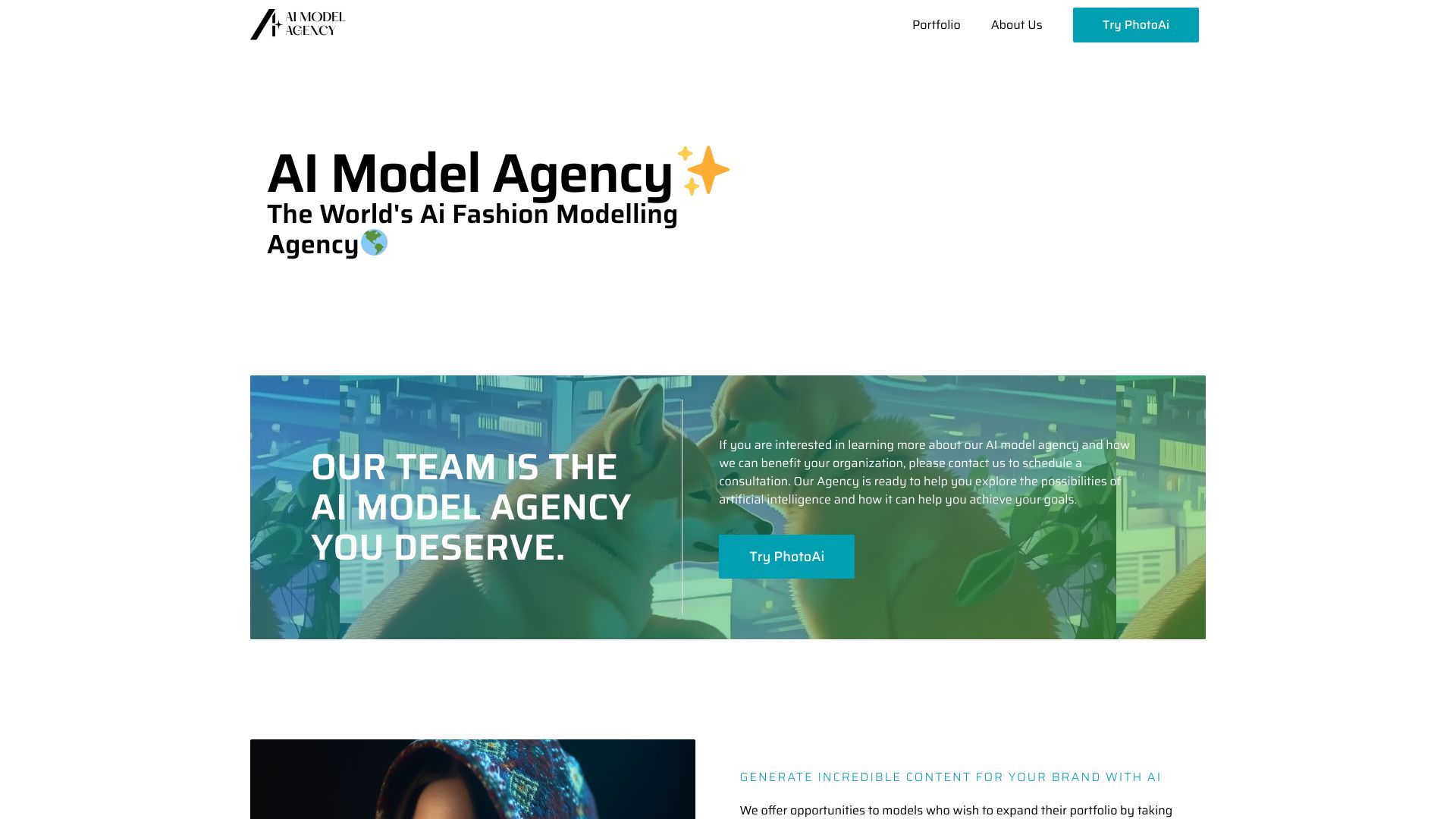 AI Model Agency screenshot