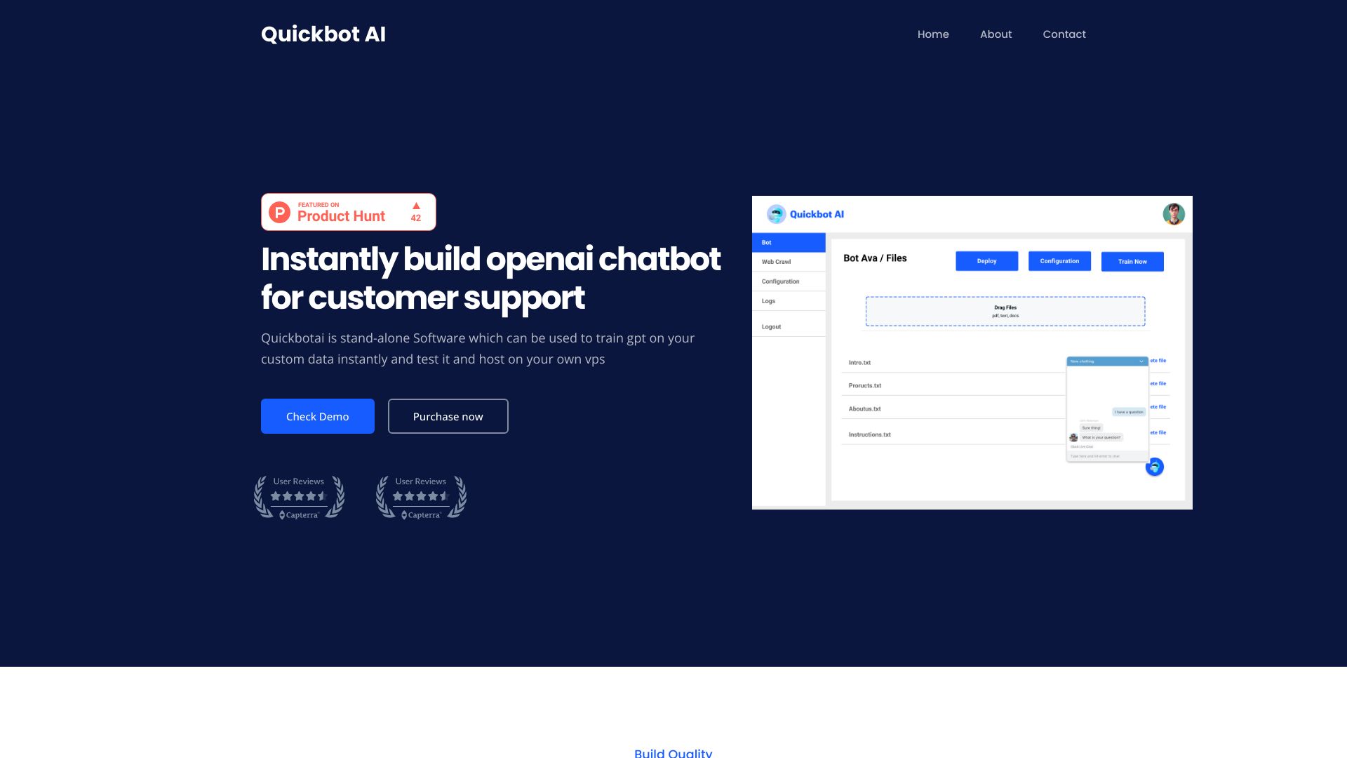 Quickbot AI screenshot
