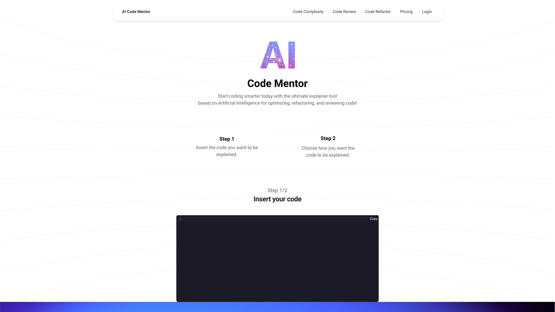 AI Code Mentor screenshot
