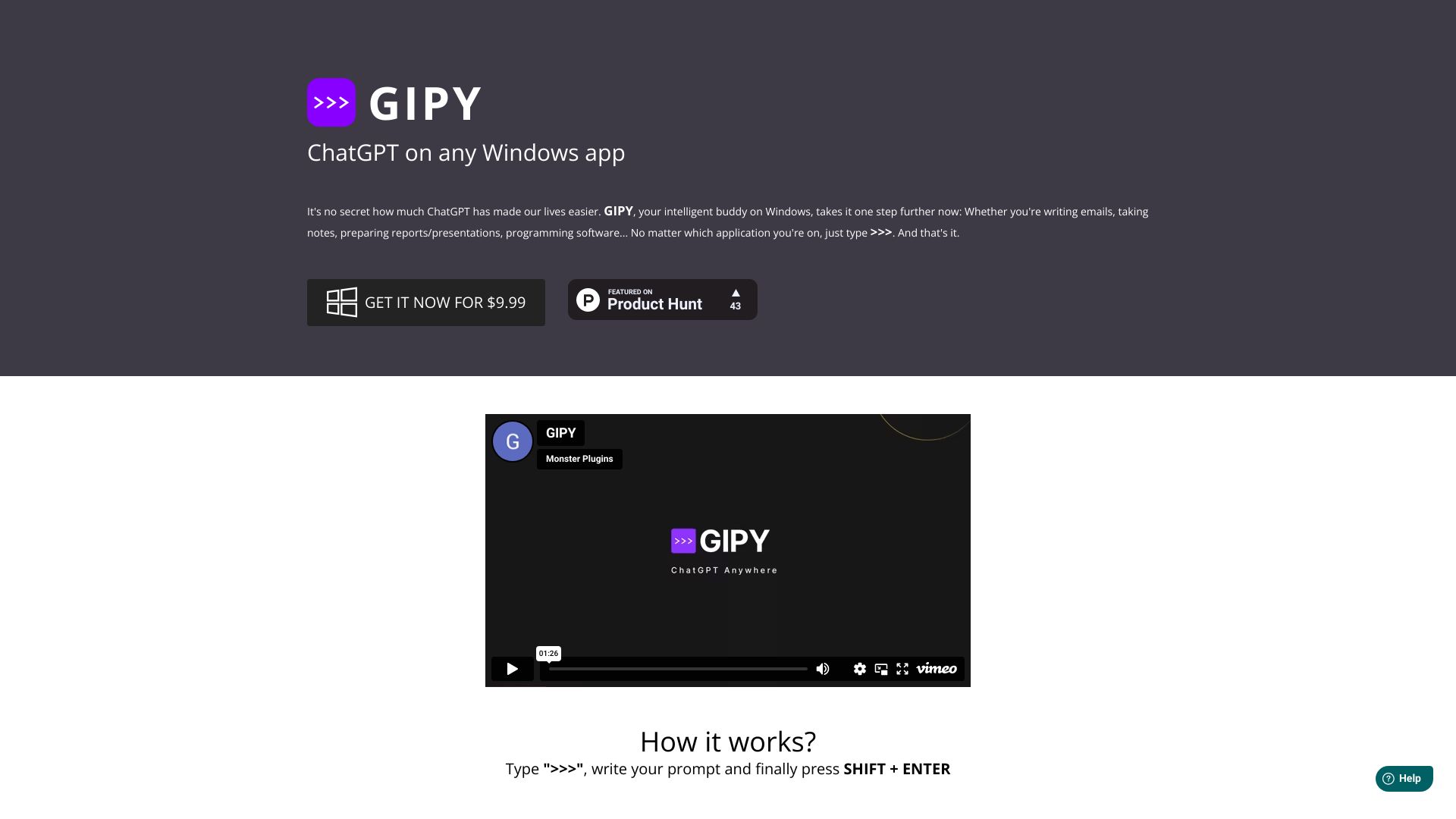GIPY screenshot
