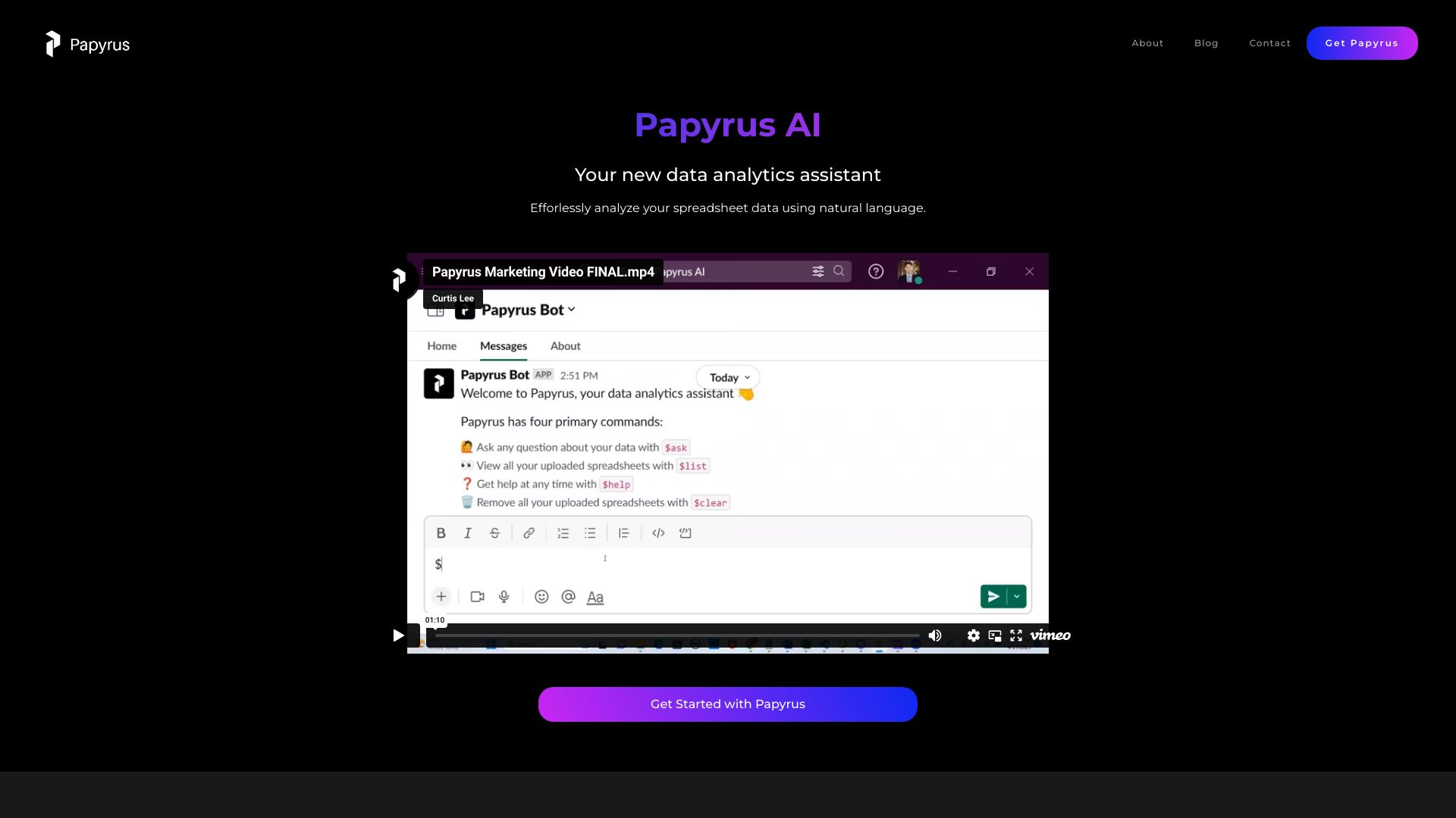 Papyrus AI screenshot