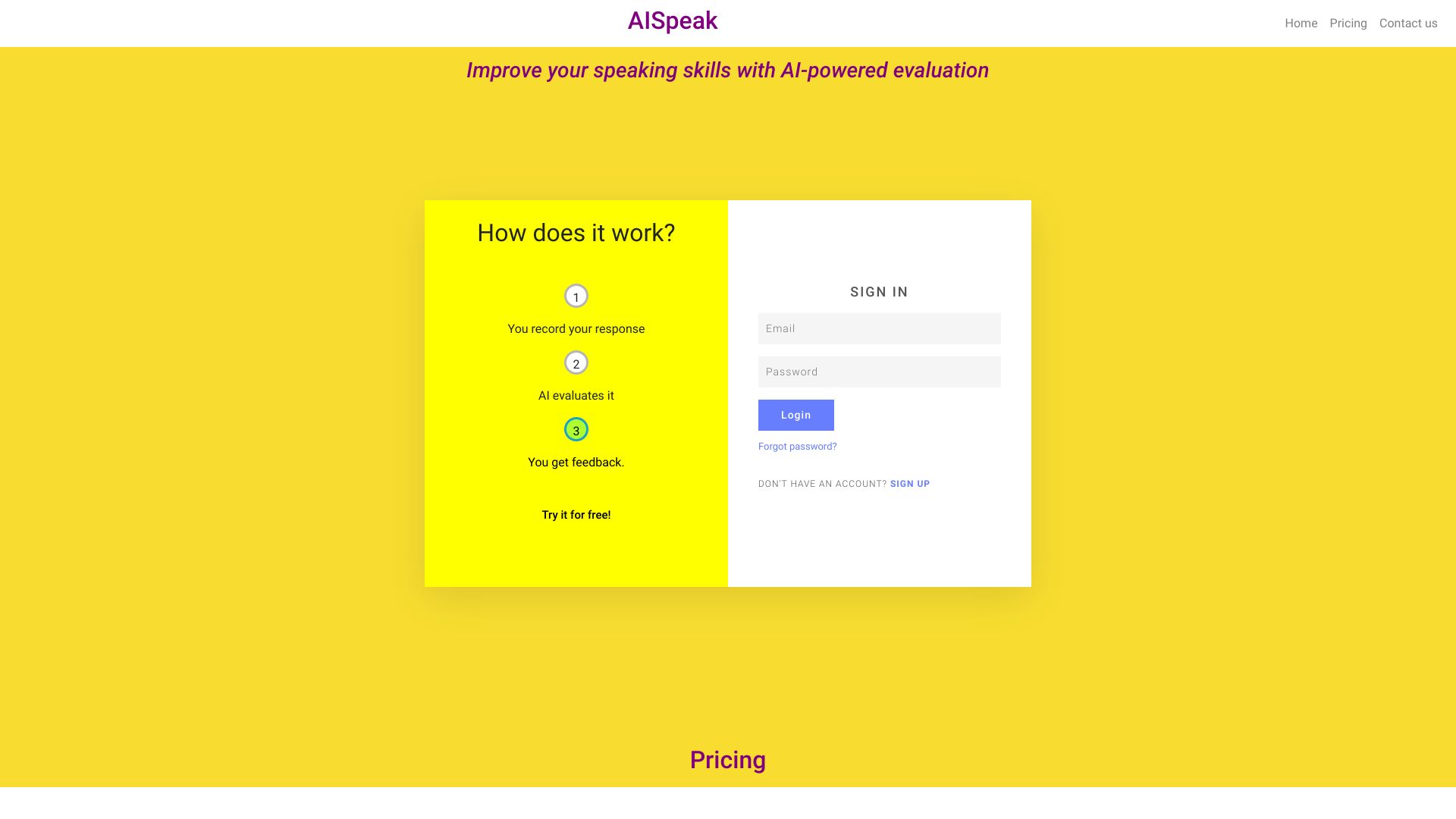 AISpeak screenshot
