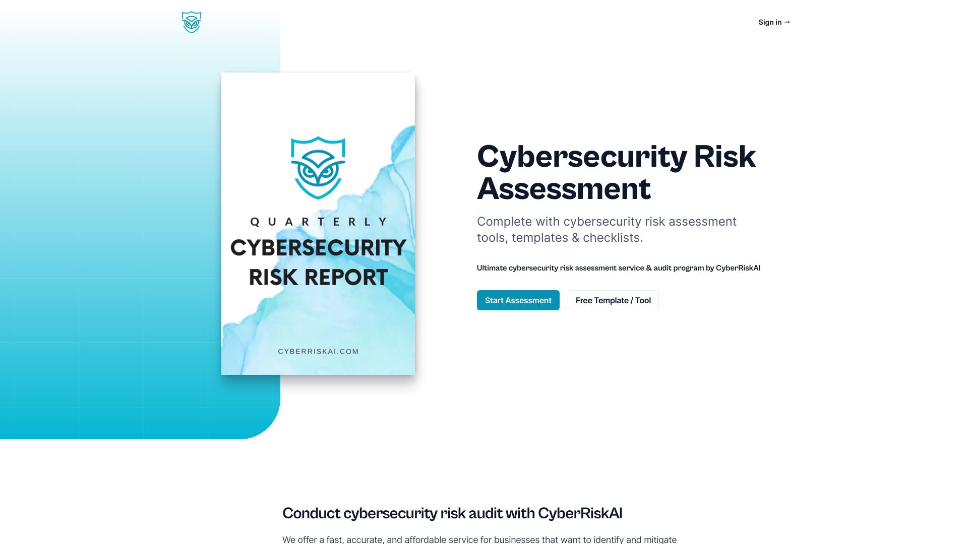 CyberRiskAI screenshot