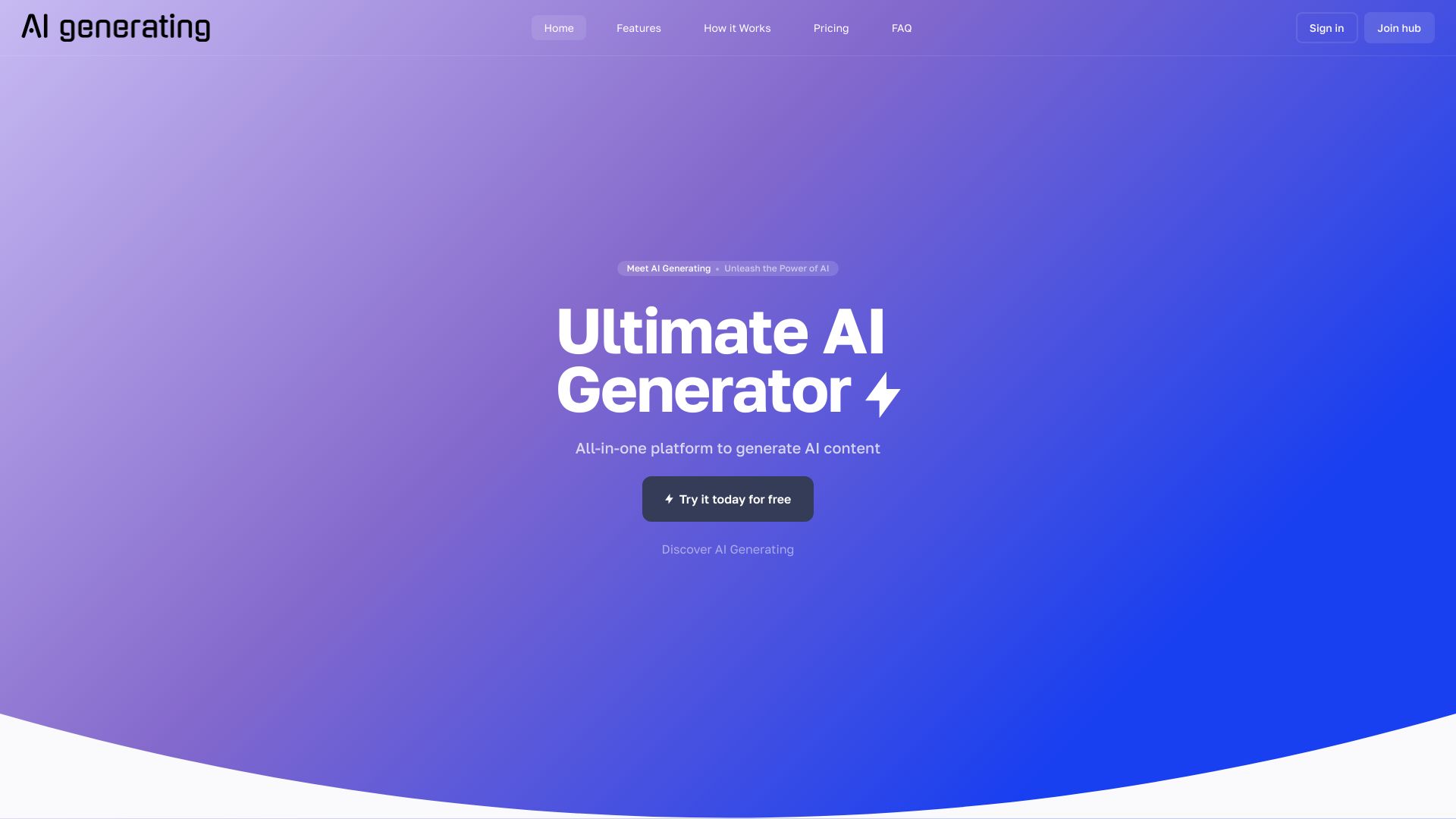 AI Generating screenshot