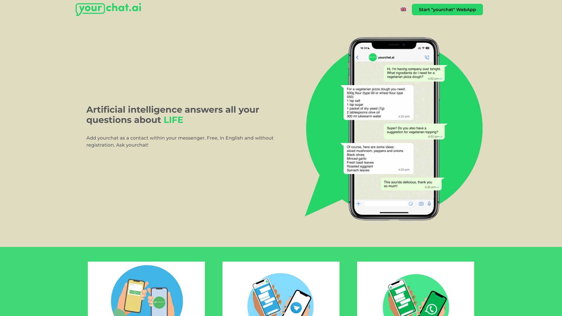 yourchat.ai screenshot