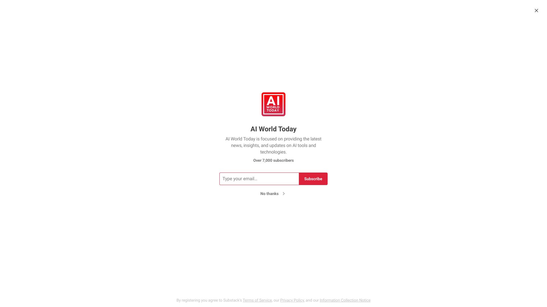 AI World Today screenshot