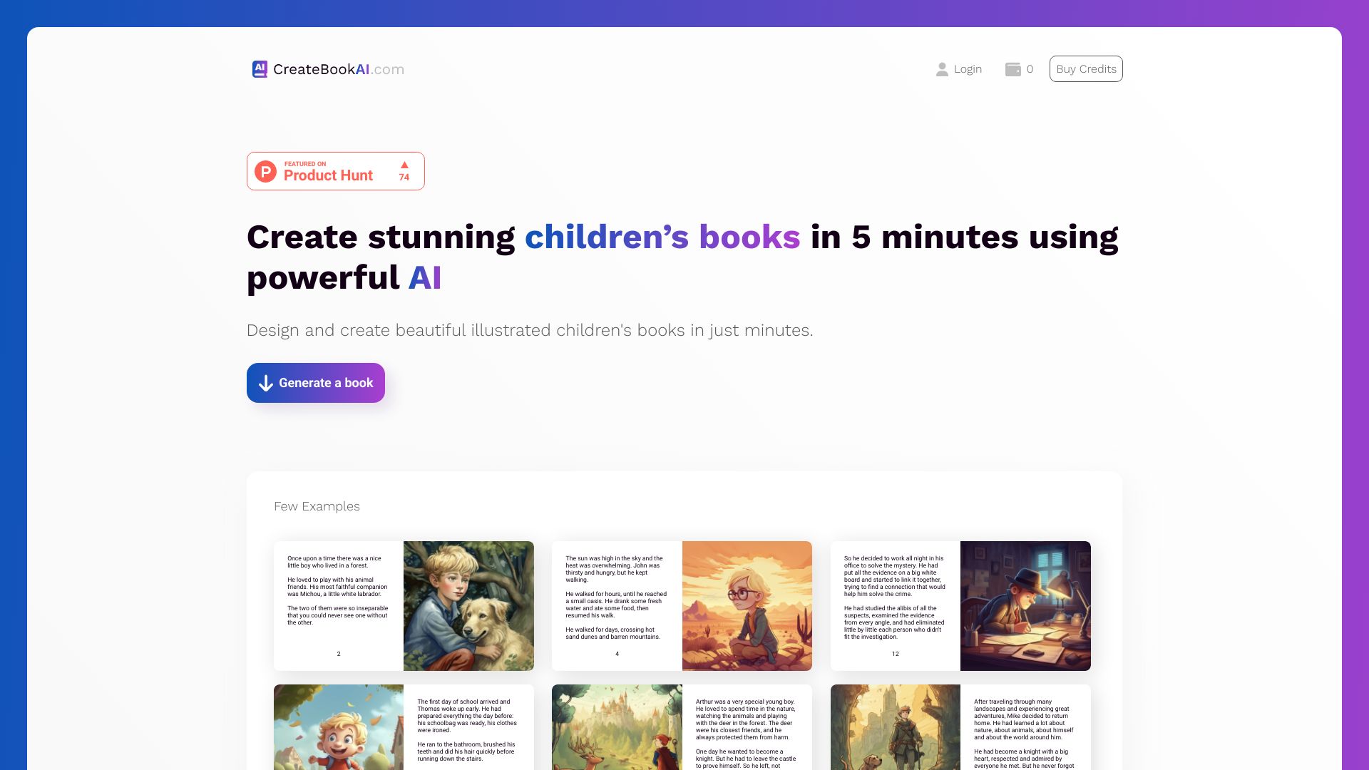 CreateBookAI screenshot