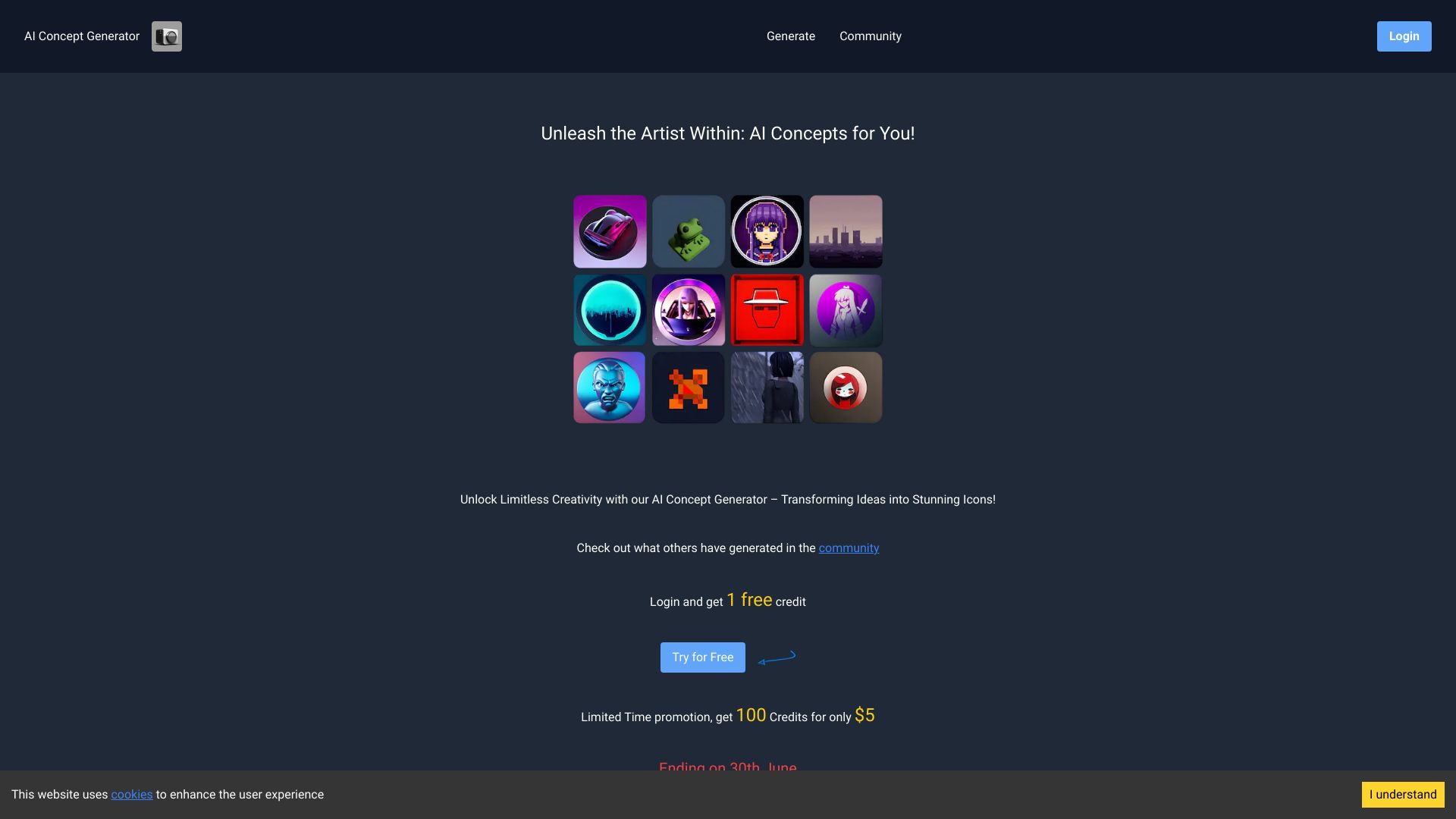 AI Concept Generator screenshot