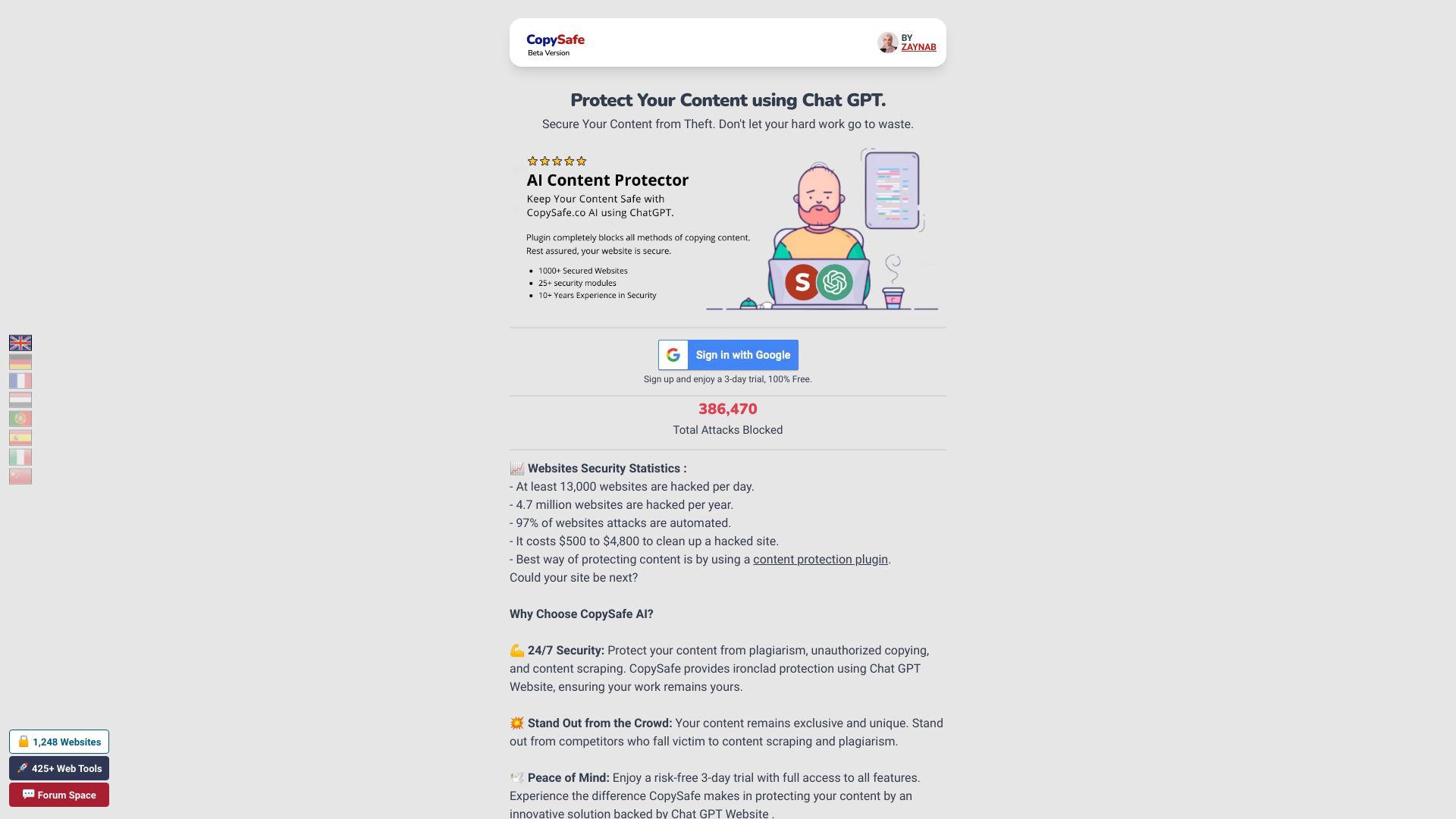 CopySafe AI screenshot