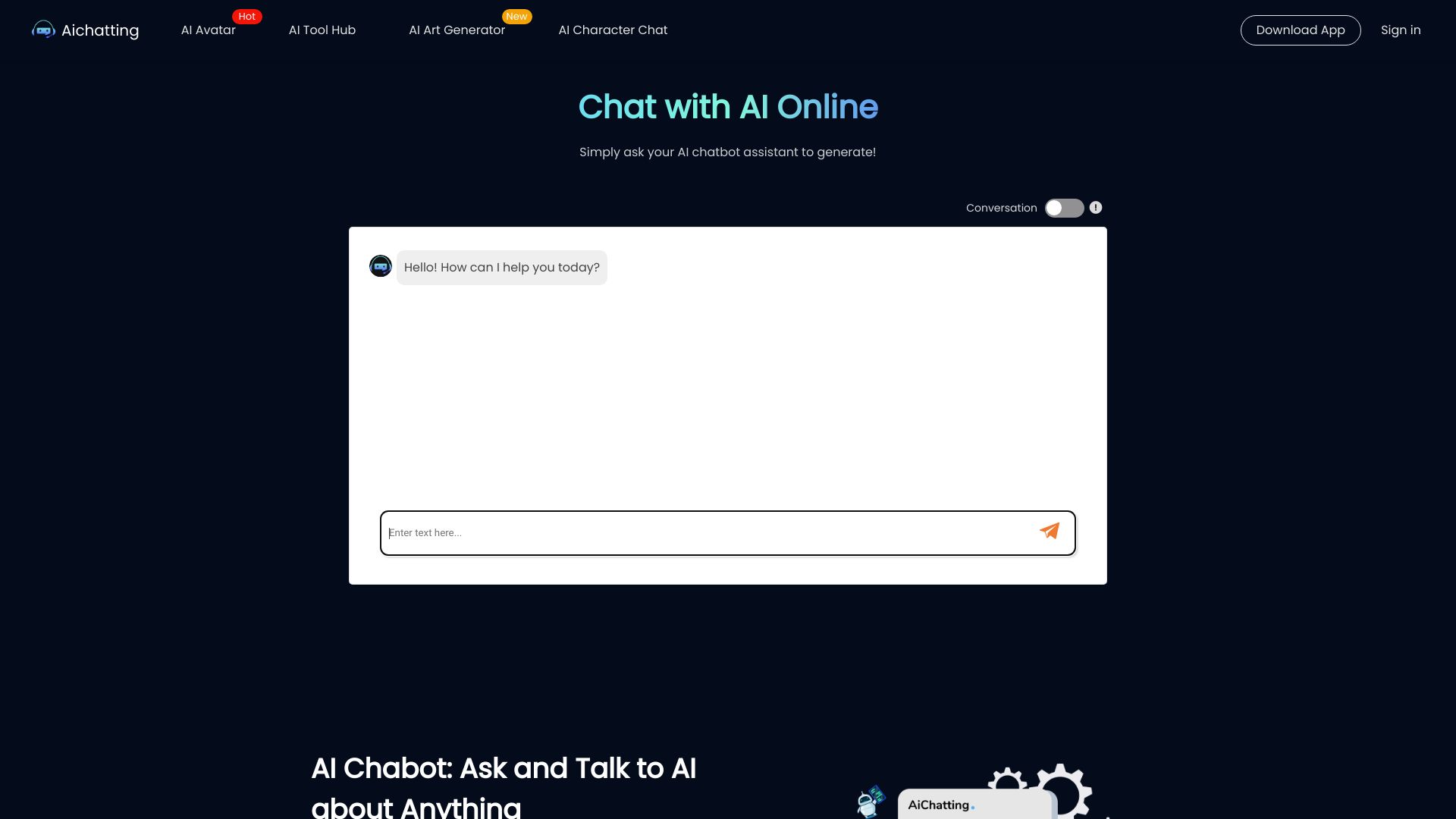 AIChatting.net screenshot