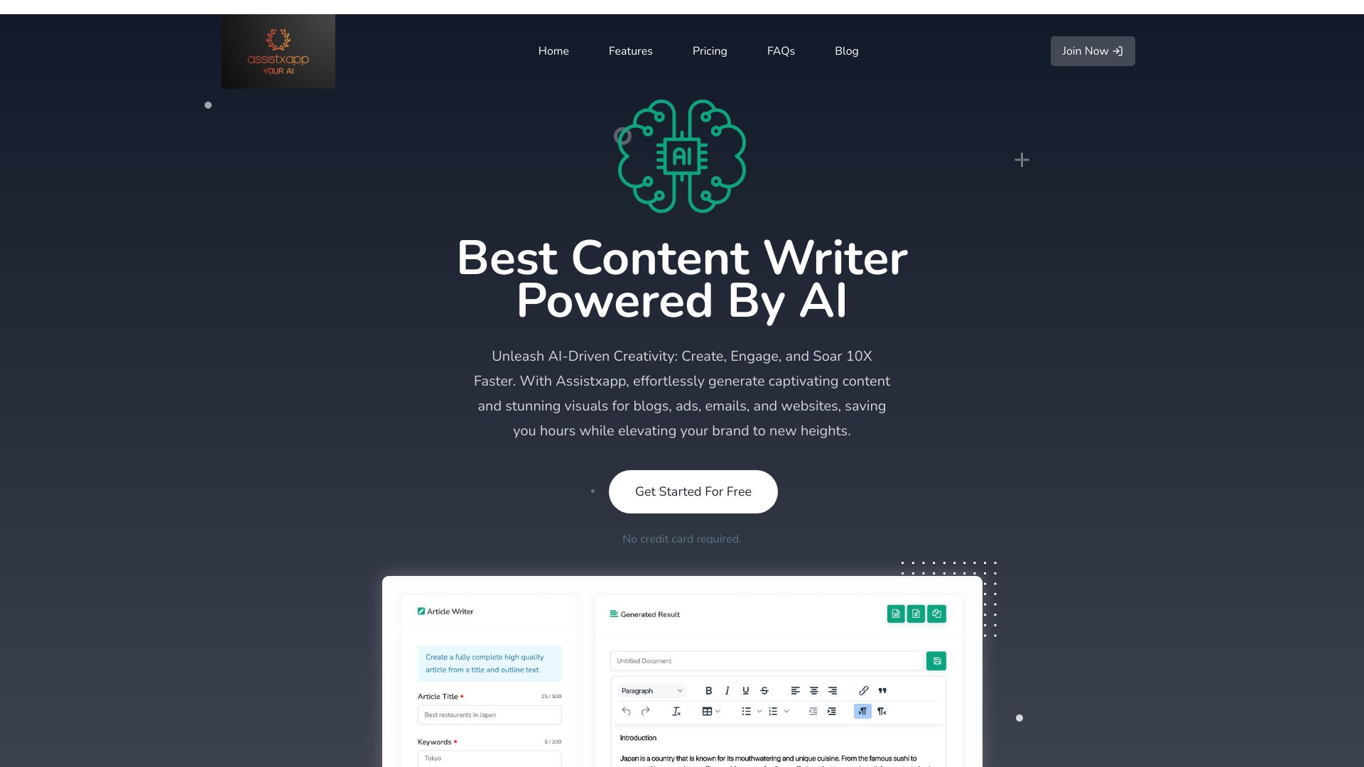 AI Content Writer screenshot