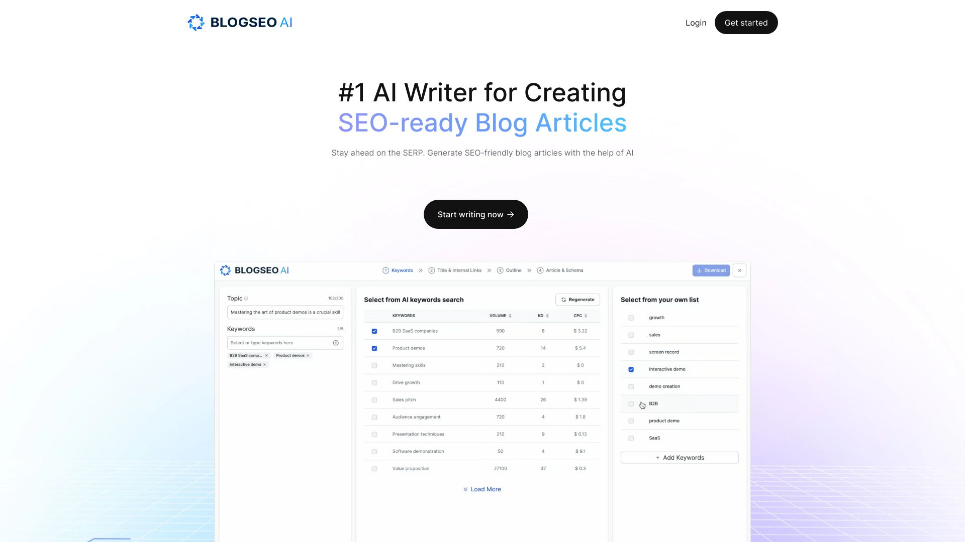BlogSEO AI screenshot