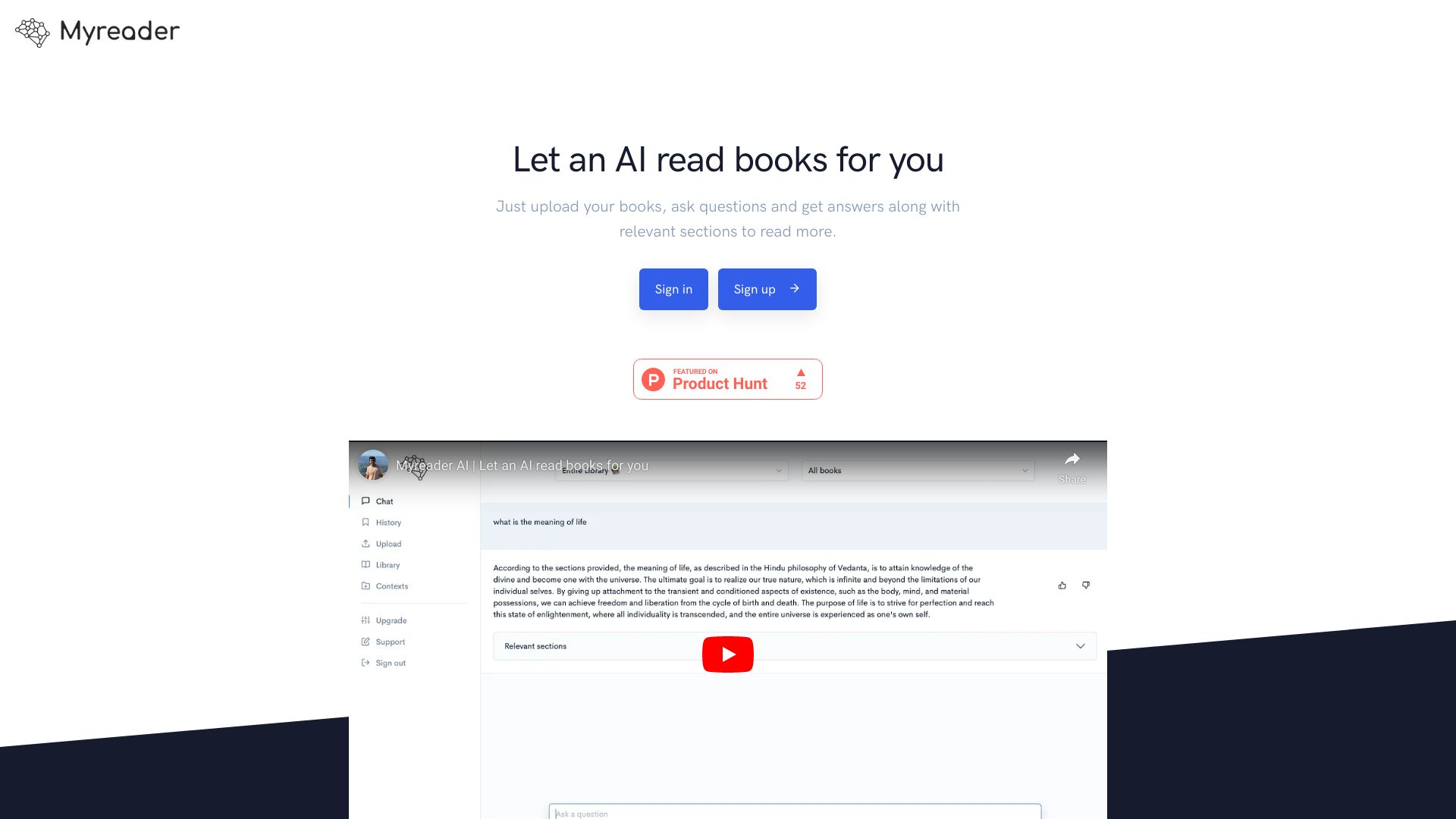 Myreader AI screenshot