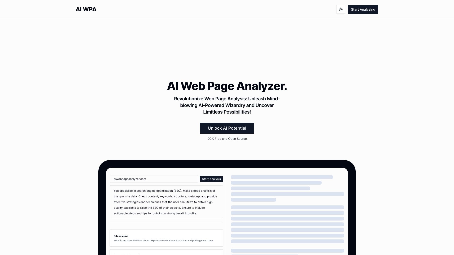 AI WPA screenshot