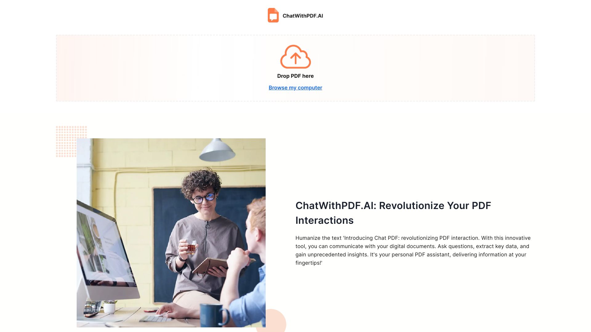 ChatWithPDF.AI | Paperguide screenshot