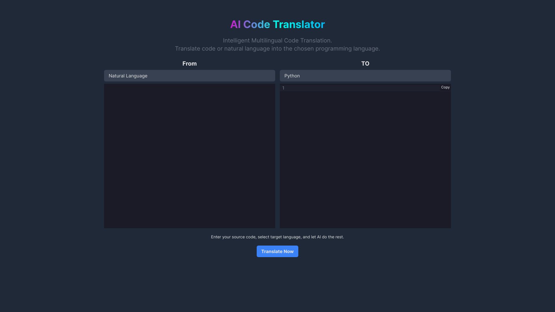 AI Code Translator screenshot