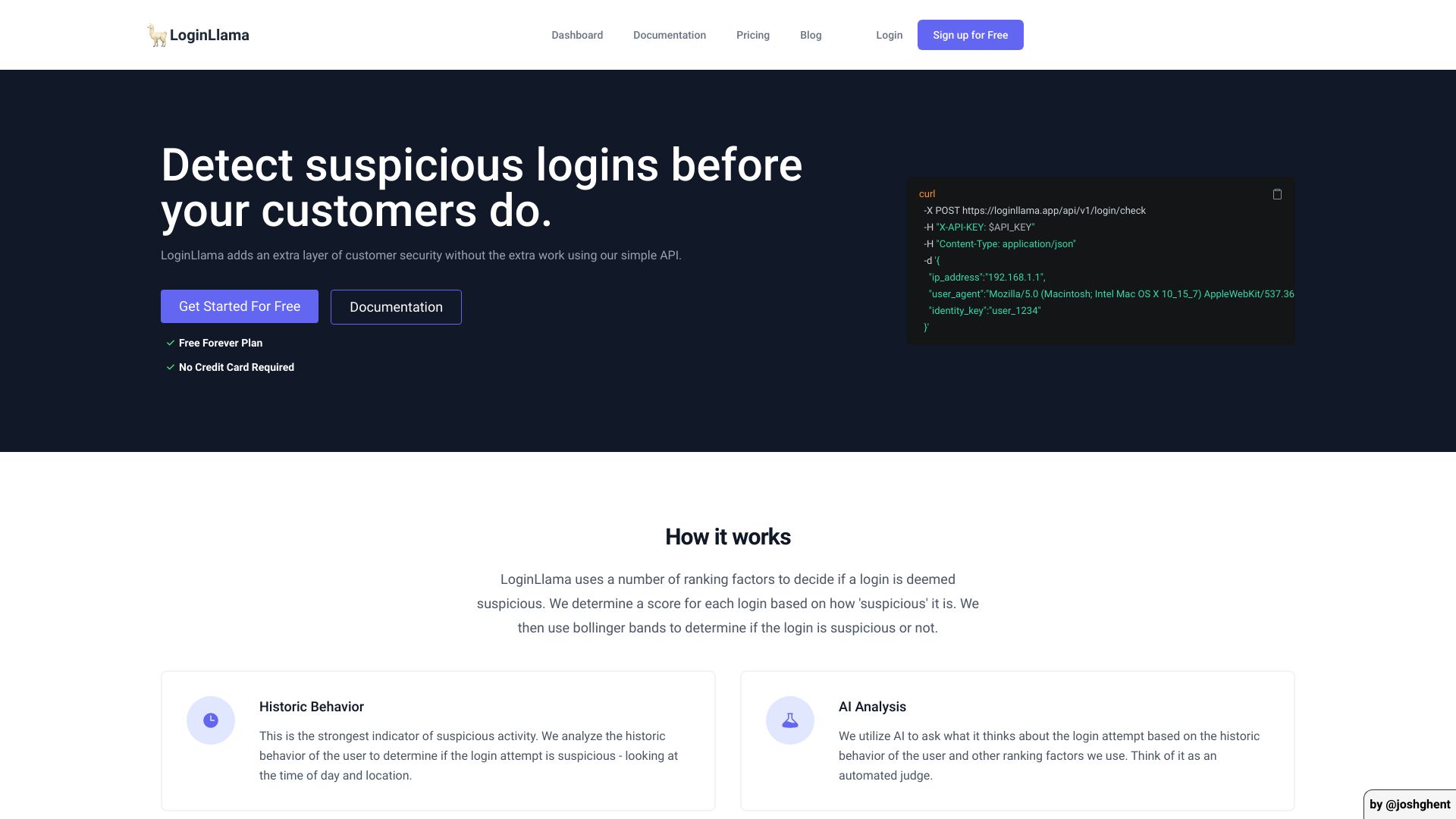 LoginLlama screenshot