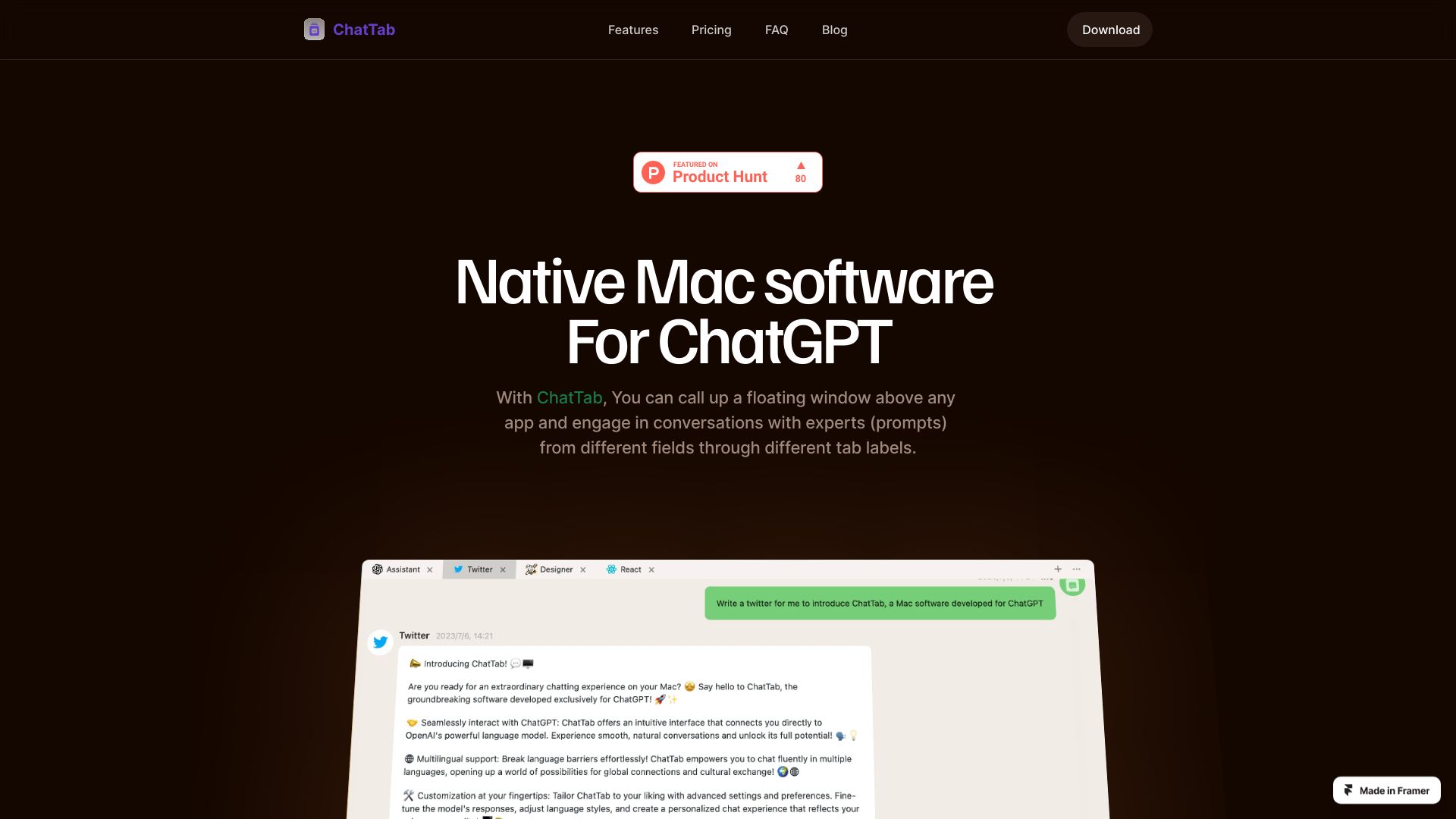 ChatTab screenshot