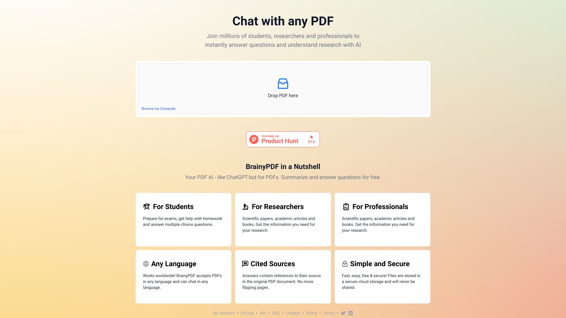 BrainyPDF screenshot