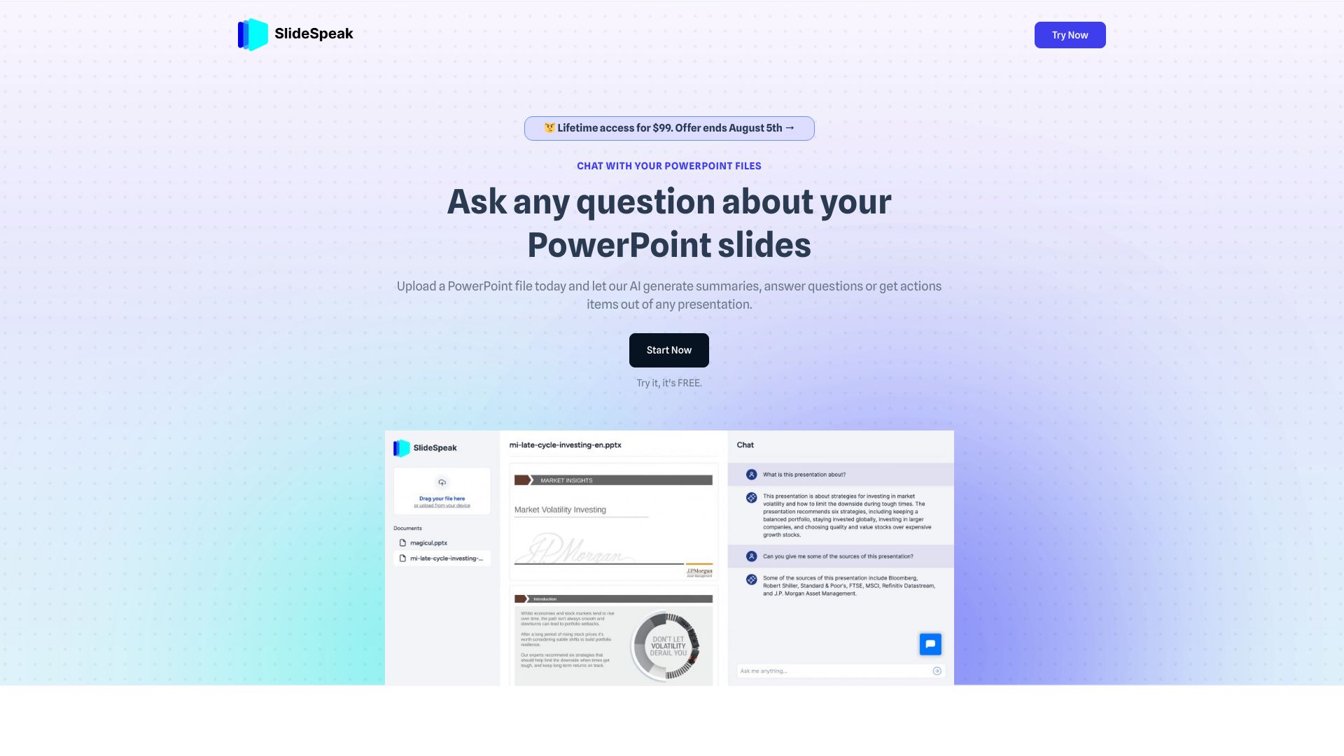 SlideSpeak screenshot