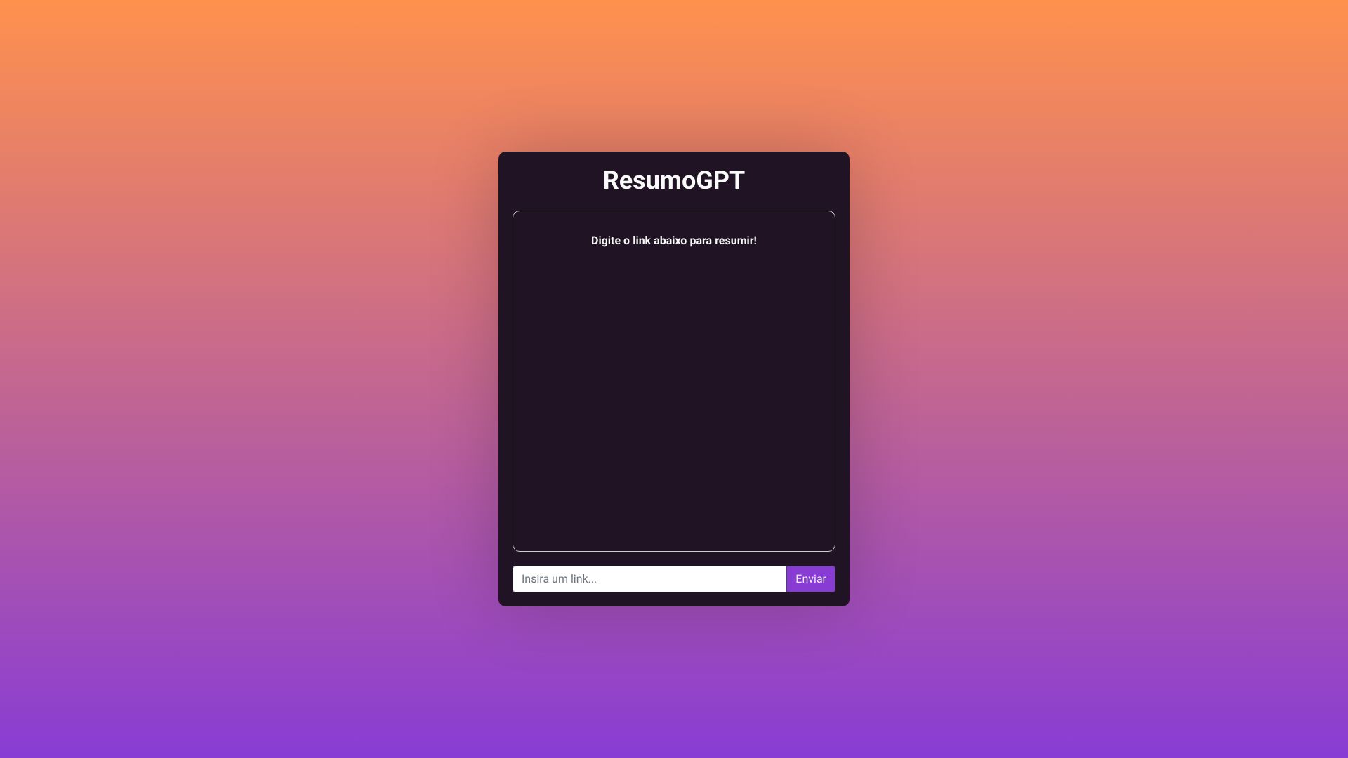 ResumoGPT screenshot