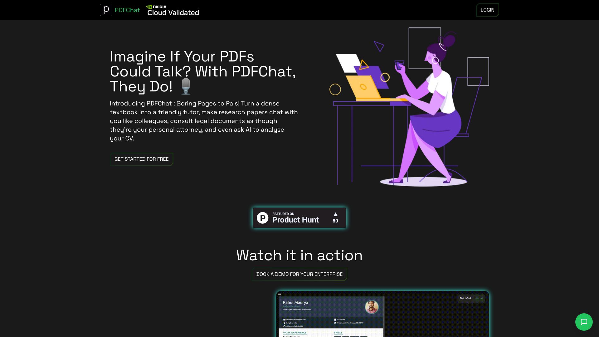 PDFChat screenshot