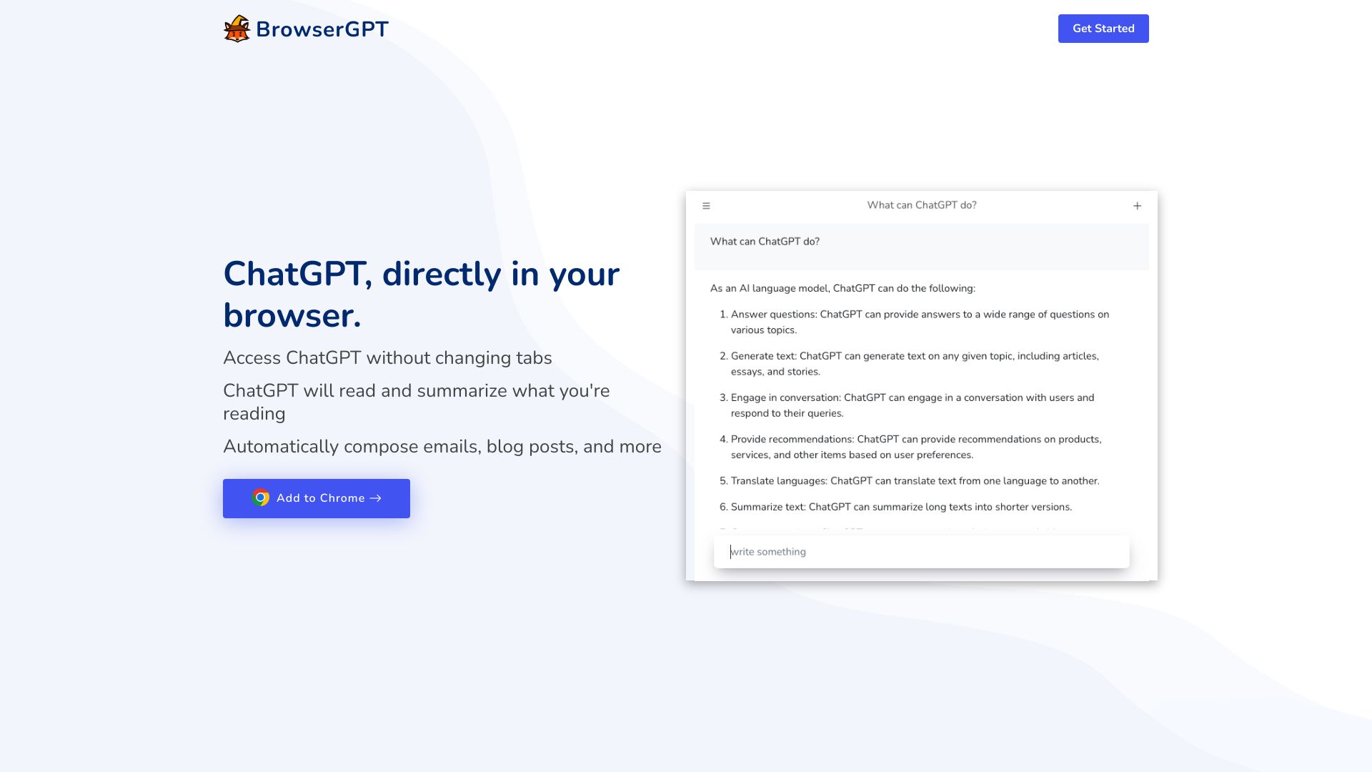 BrowserGPT screenshot