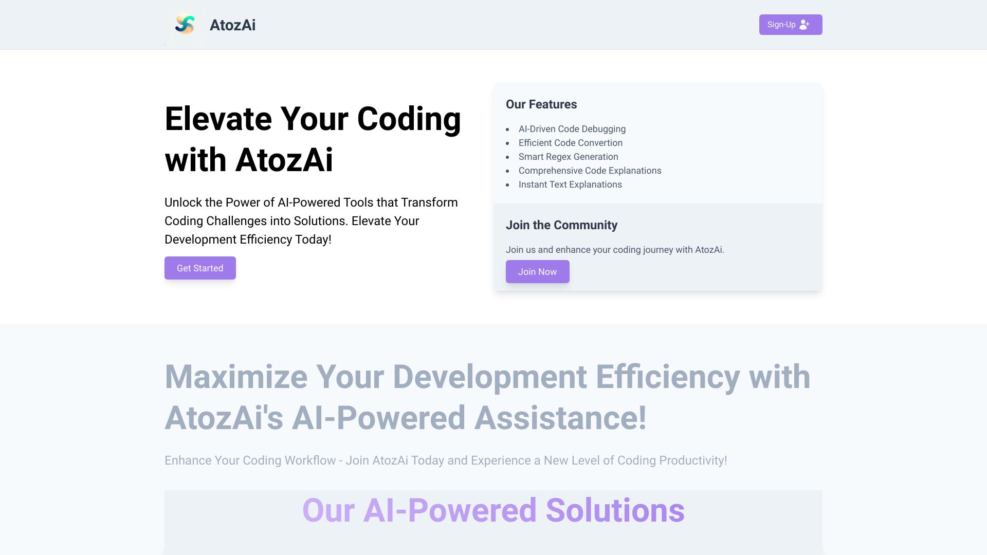 AtozAi screenshot