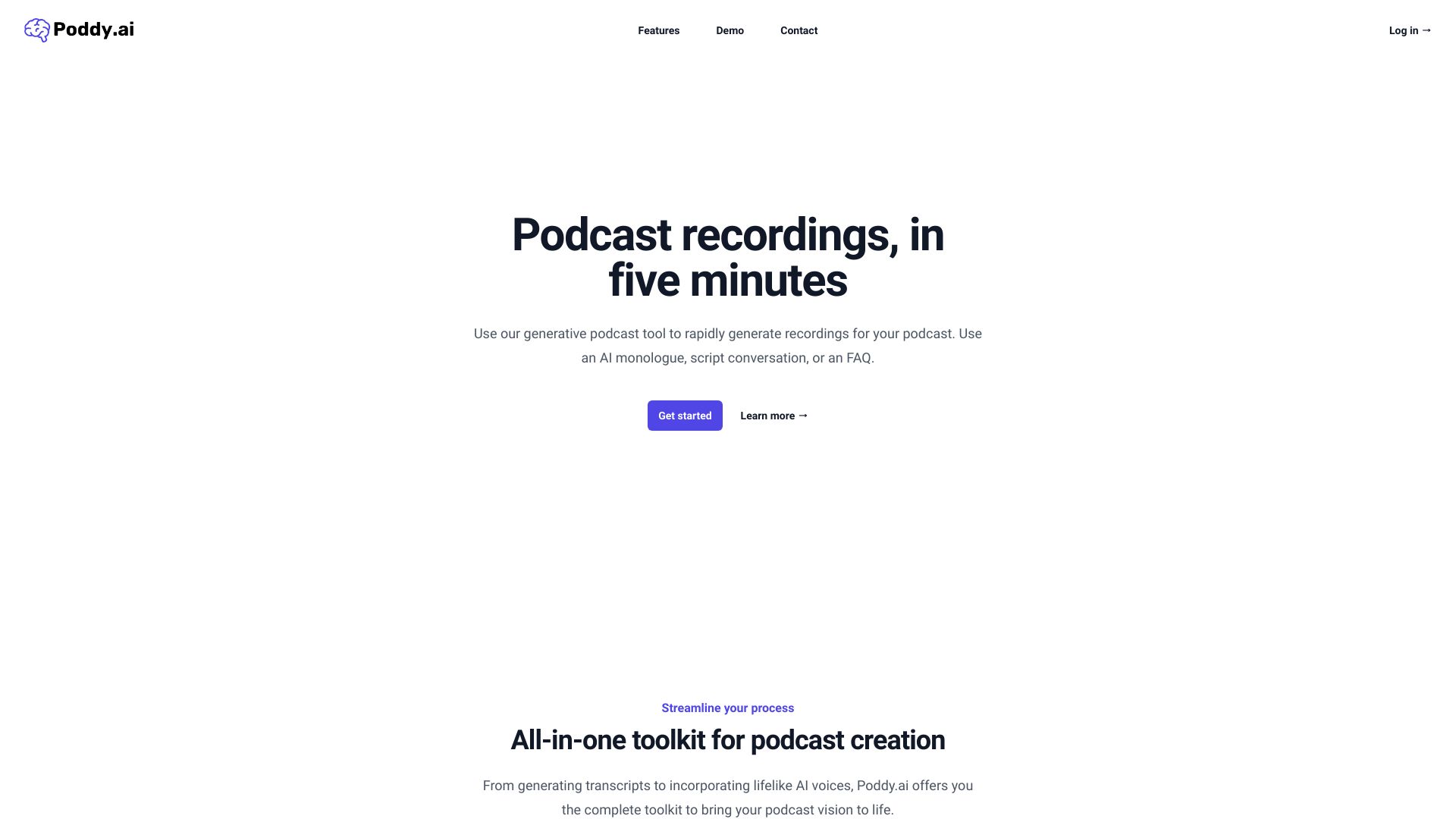 Poddy.ai screenshot