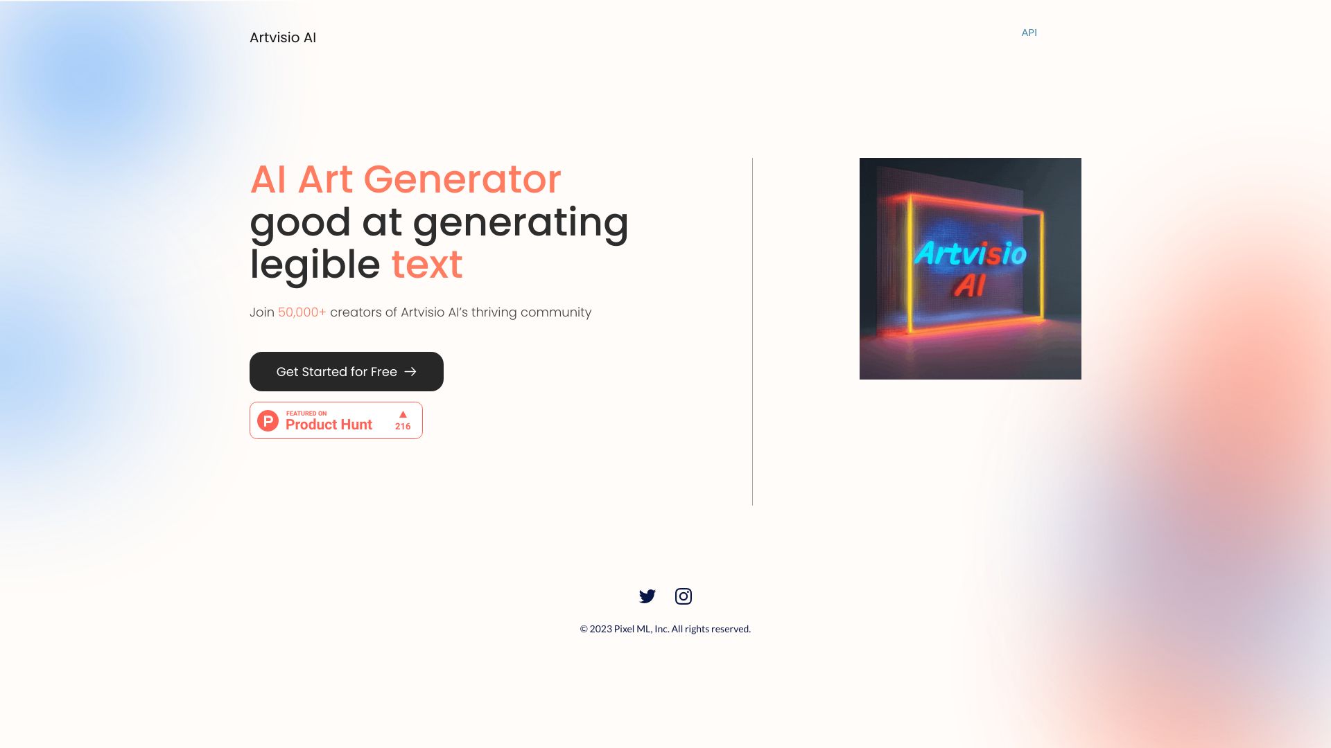 Artvisio AI screenshot