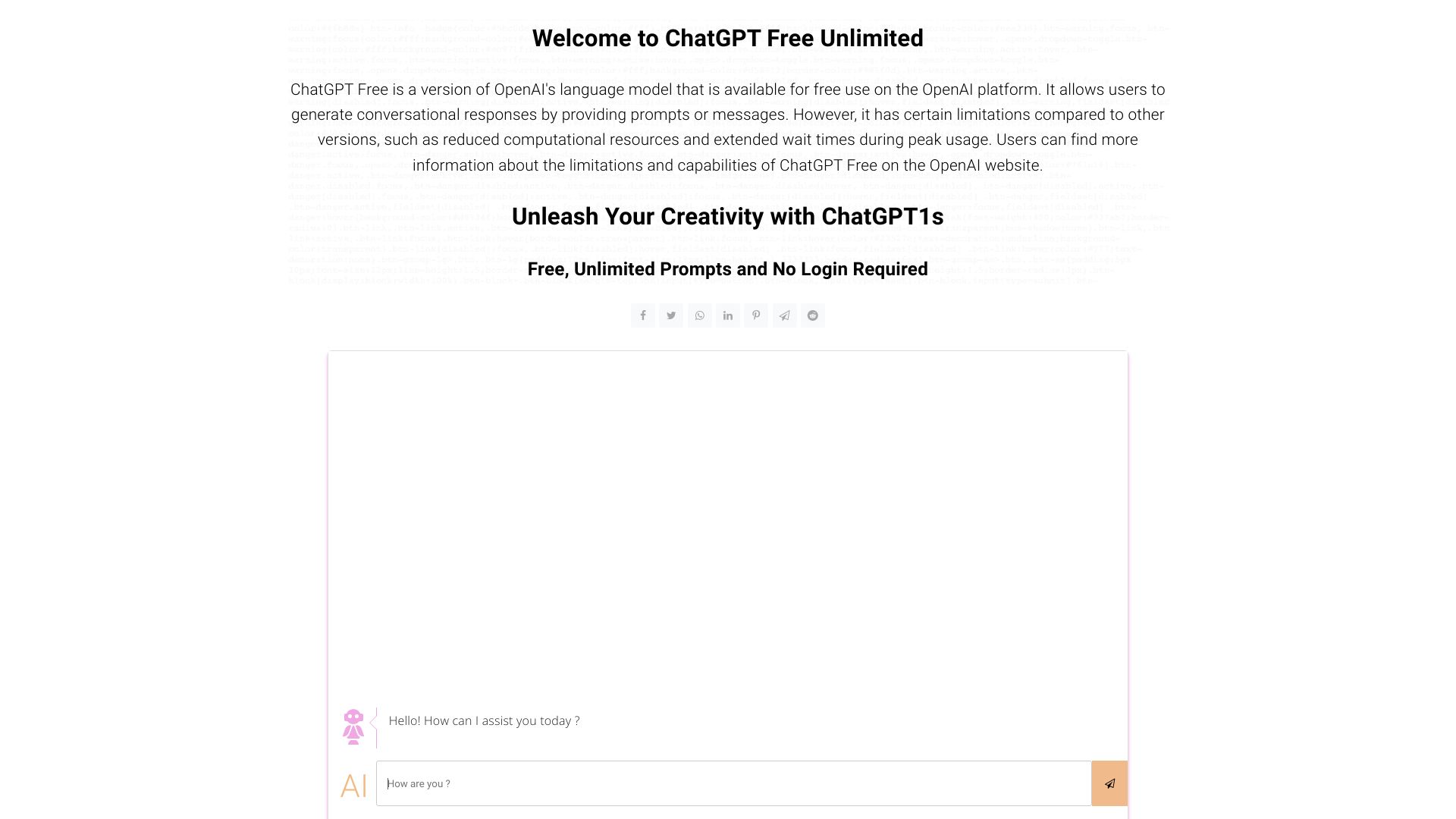 ChatGPT1s.com screenshot