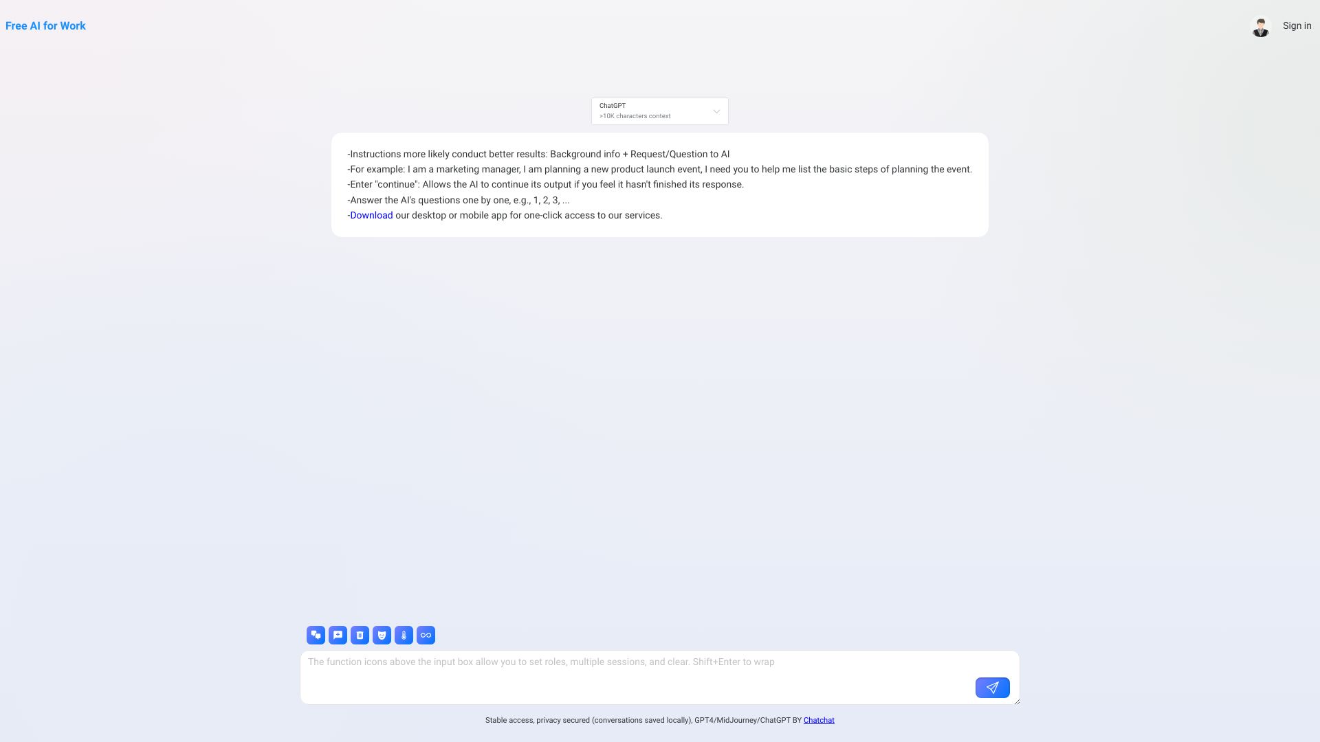 ChatChat.Bio screenshot