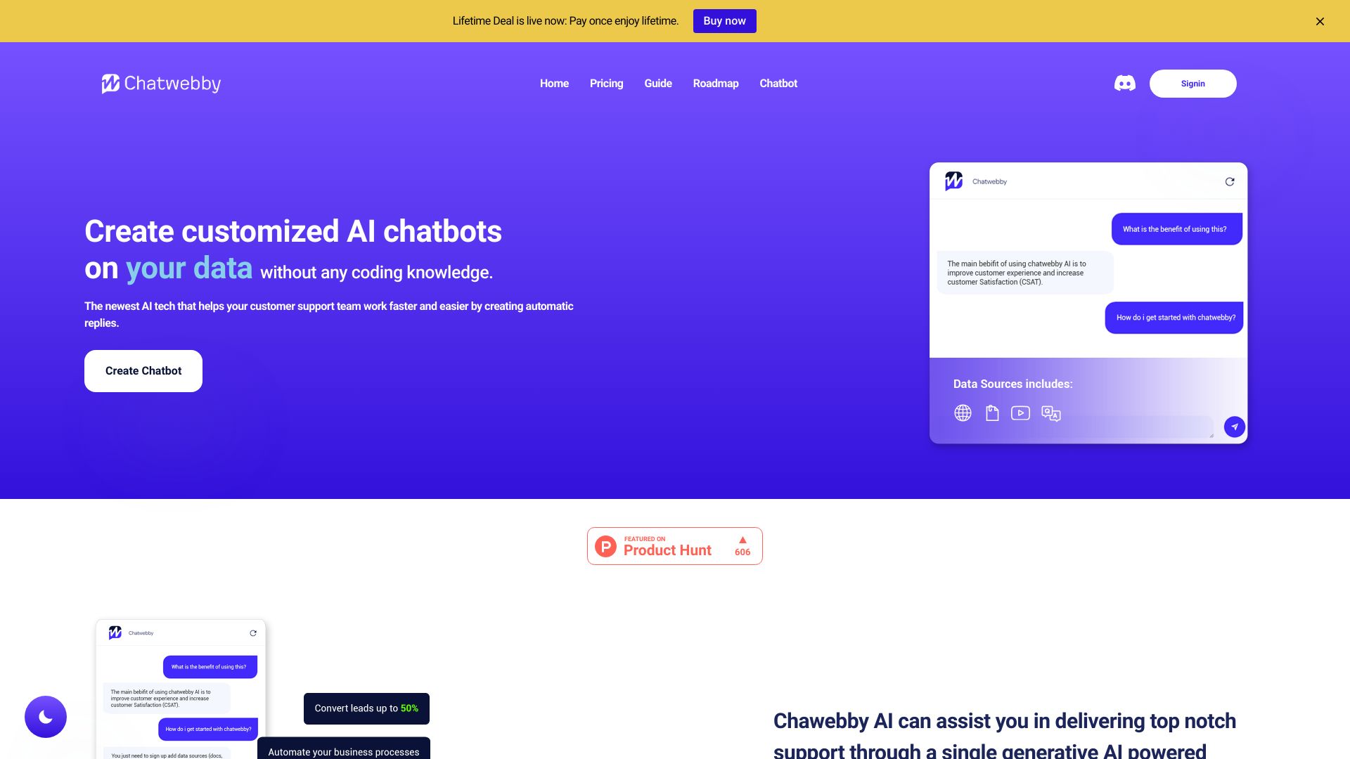ChatWebby screenshot