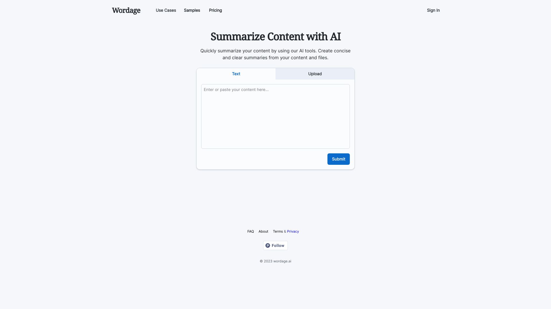 Wordage AI screenshot